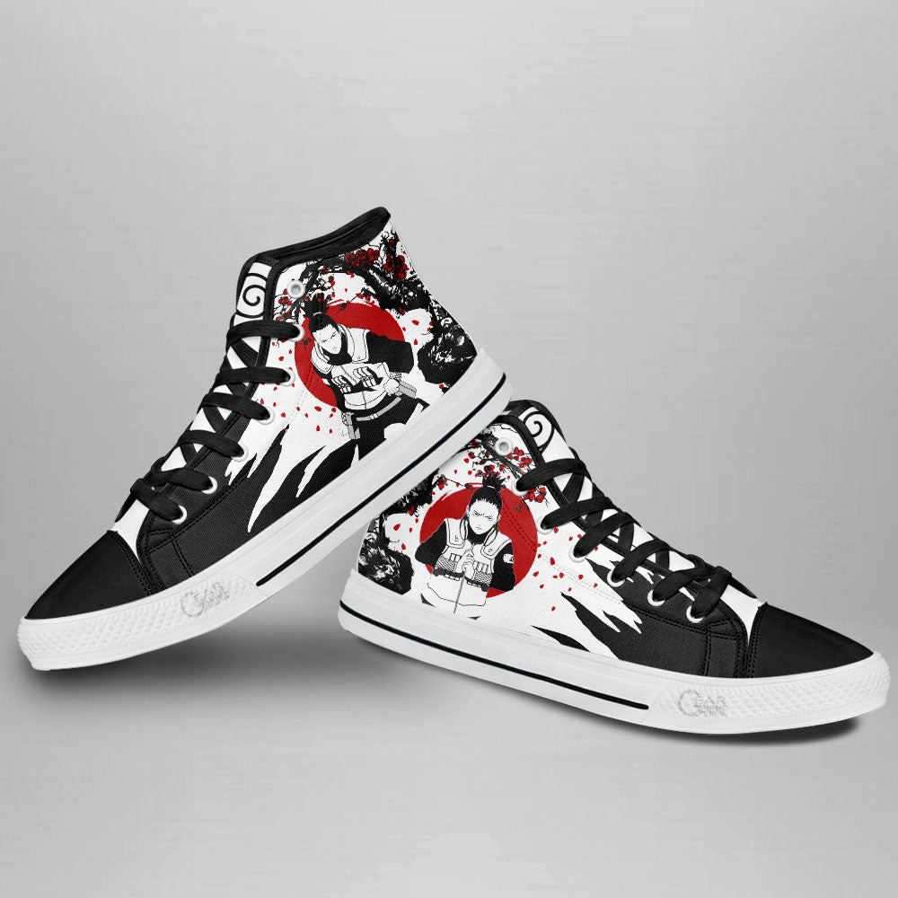 Shikamaru Nara High Top Shoes Custom NRT Anime Sneakers Japan Style