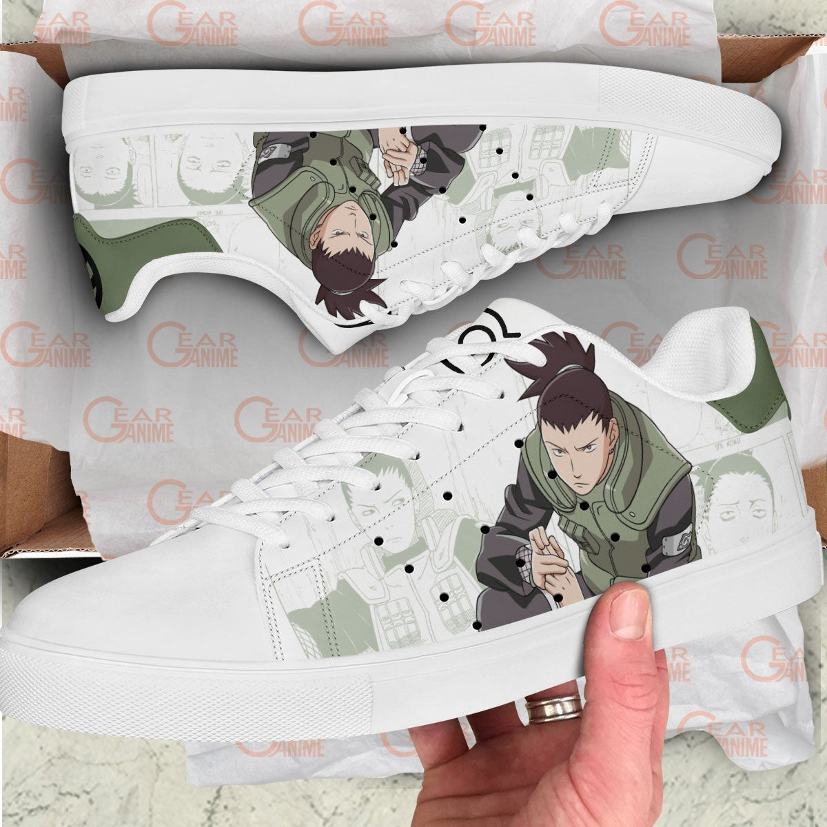 Shikamaru Nara Skate Sneakers Custom NRT Anime Shoes