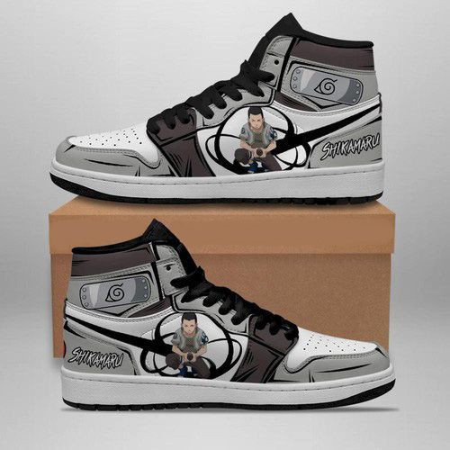 Shikamaru Naruto Anime 1 High Top Air Jordan Sneaker, Air Jordan Hightop
