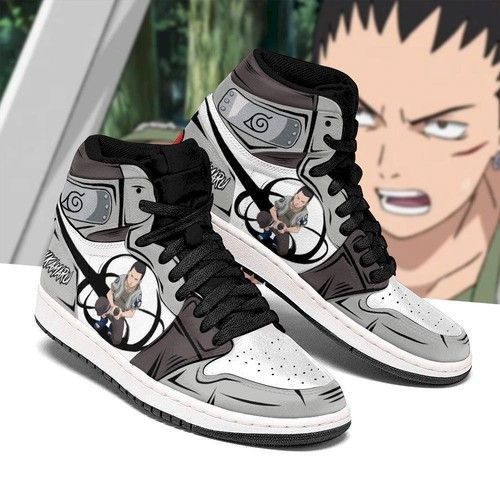 Shikamaru Naruto Anime 1 High Top Air Jordan Sneaker, Air Jordan Hightop