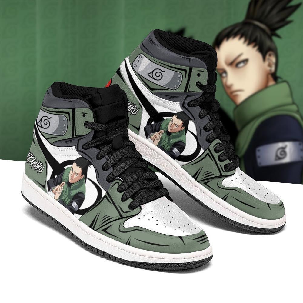 Shikamaru Shoes Uniform Costume Anime JD1s Sneakers, Air Jordan Hightop