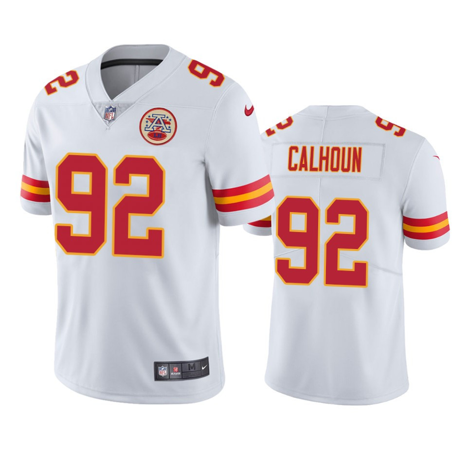 Shilique Calhoun 92 Kansas City Chiefs White Vapor Limited Stitched Jersey