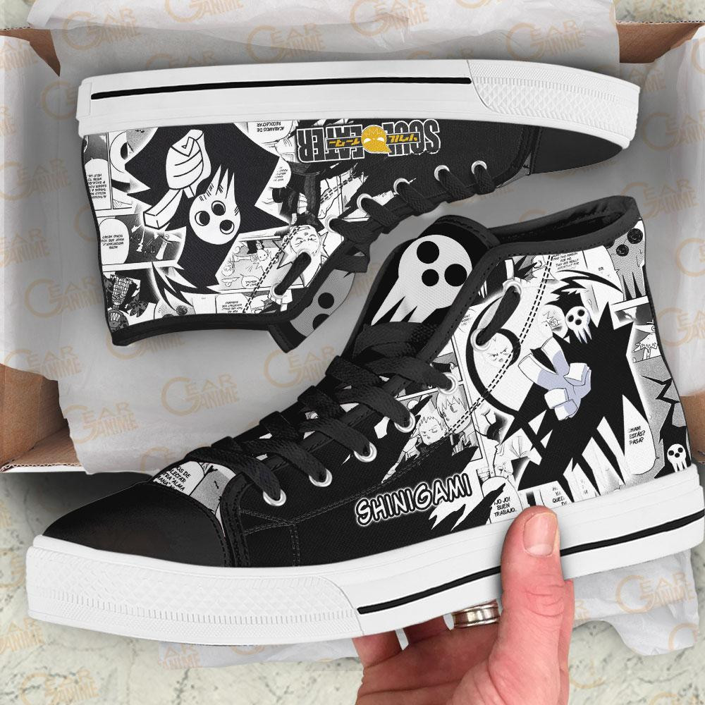 Shinigami High Top Shoes Custom Manga Anime Soul Eater Sneakers