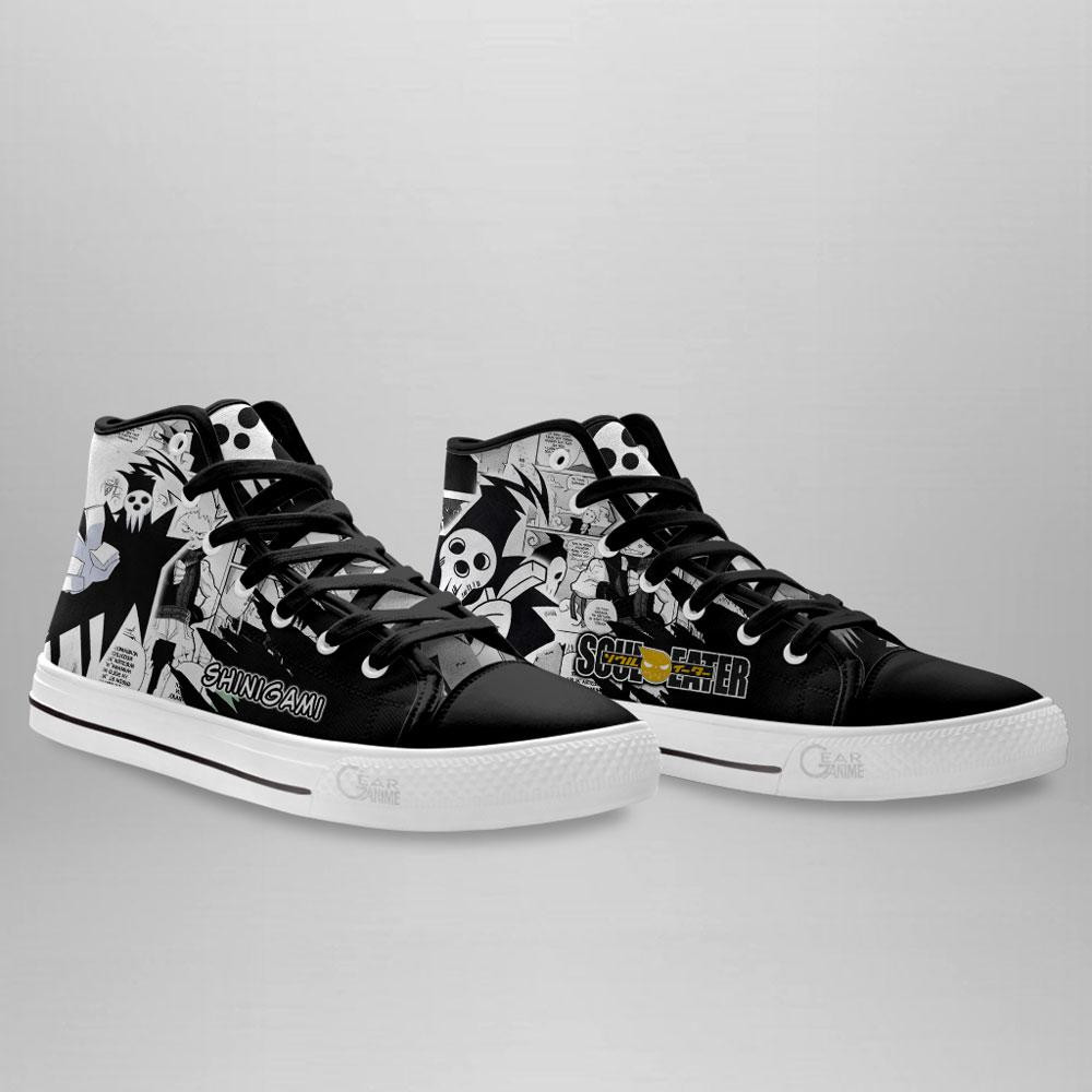 Shinigami High Top Shoes Custom Manga Anime Soul Eater Sneakers