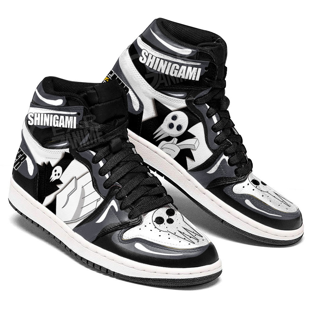 Shinigami JD1s Sneakers Soul Eater Anime Shoes, Air Jordan Hightop