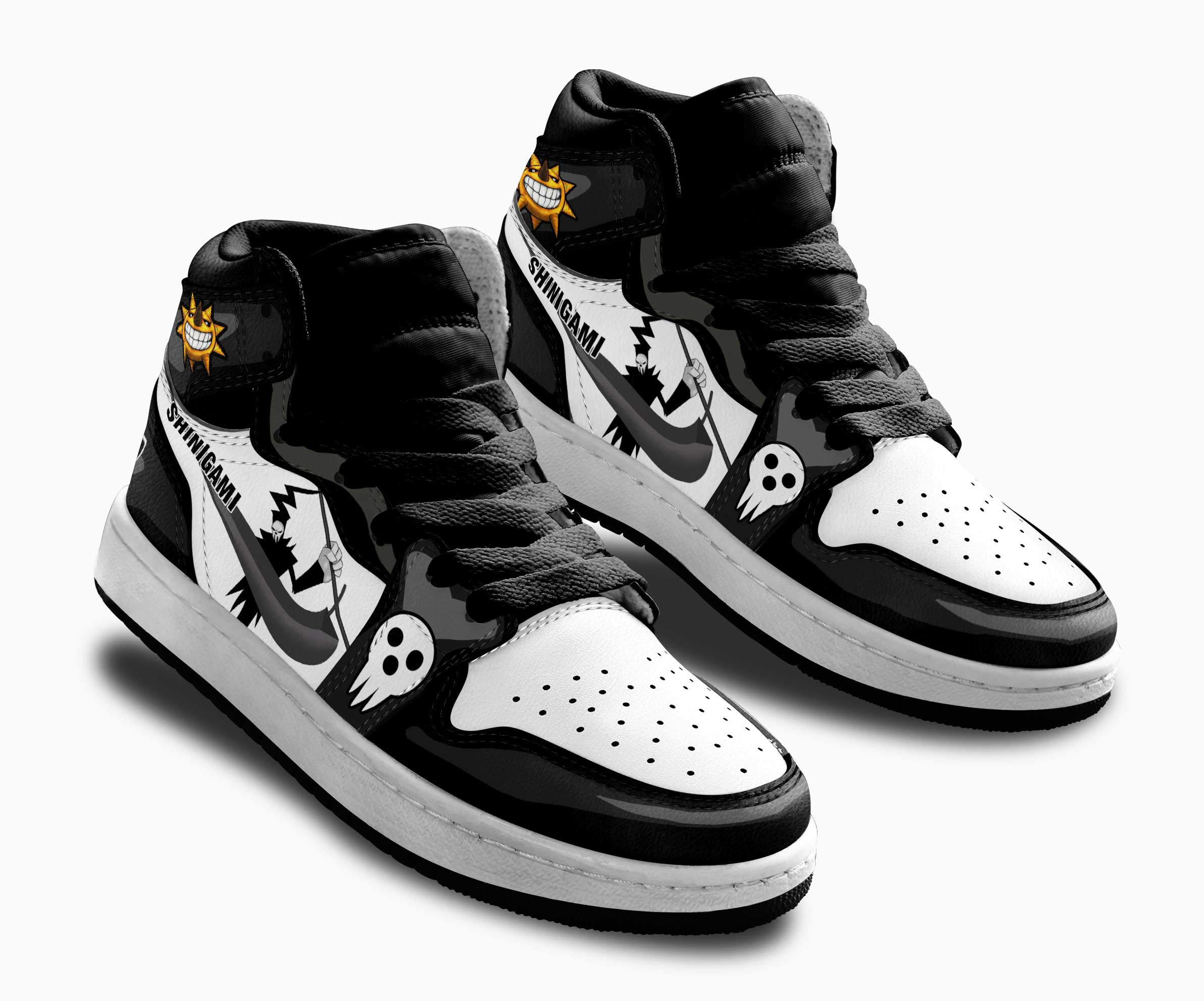 Shinigami Kids Sneakers Custom Soul Eater Anime Shoes For Kids