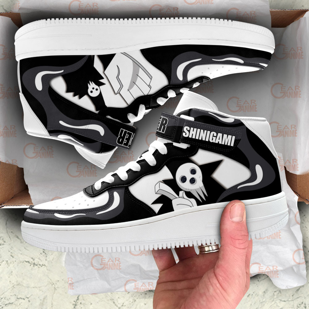 Shinigami Sneakers Air Mid Custom Soul Eater Anime Shoes