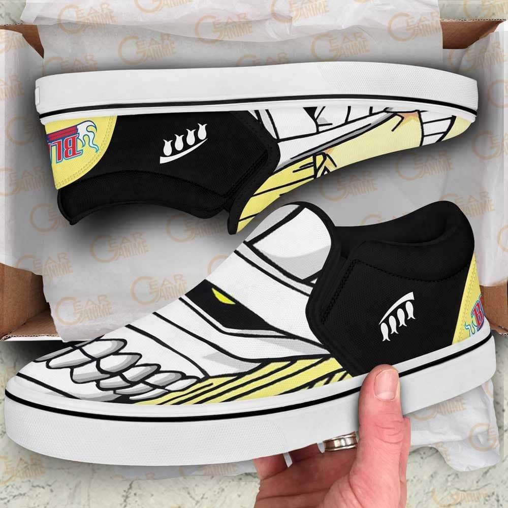 Shinji Hirako Slip-On Shoes Canvas Custom Anime Bleach Shoes