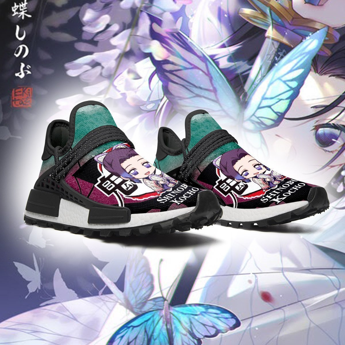 Shinobu Kocho Shoes Demon Slayer Anime Sneakers, NMD Shoes