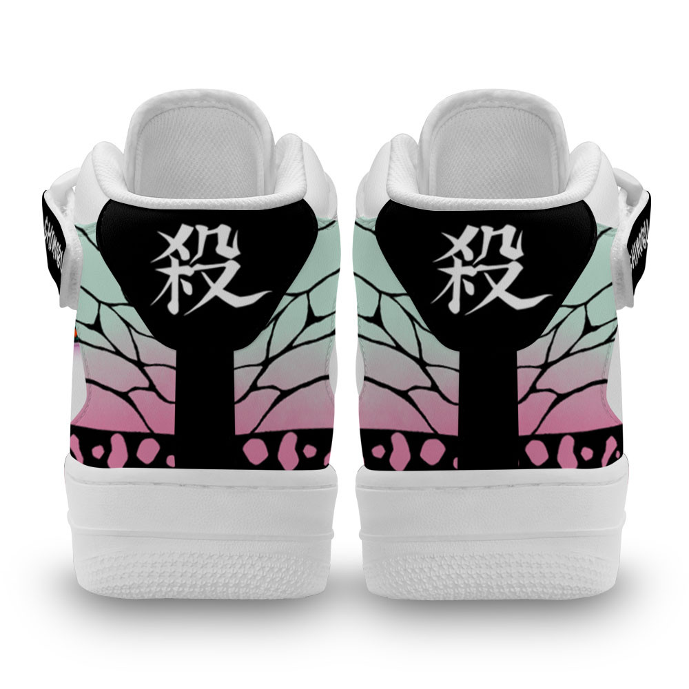 Shinobu Kocho Sneakers Air Mid Custom Anime Demon Slayer Shoes