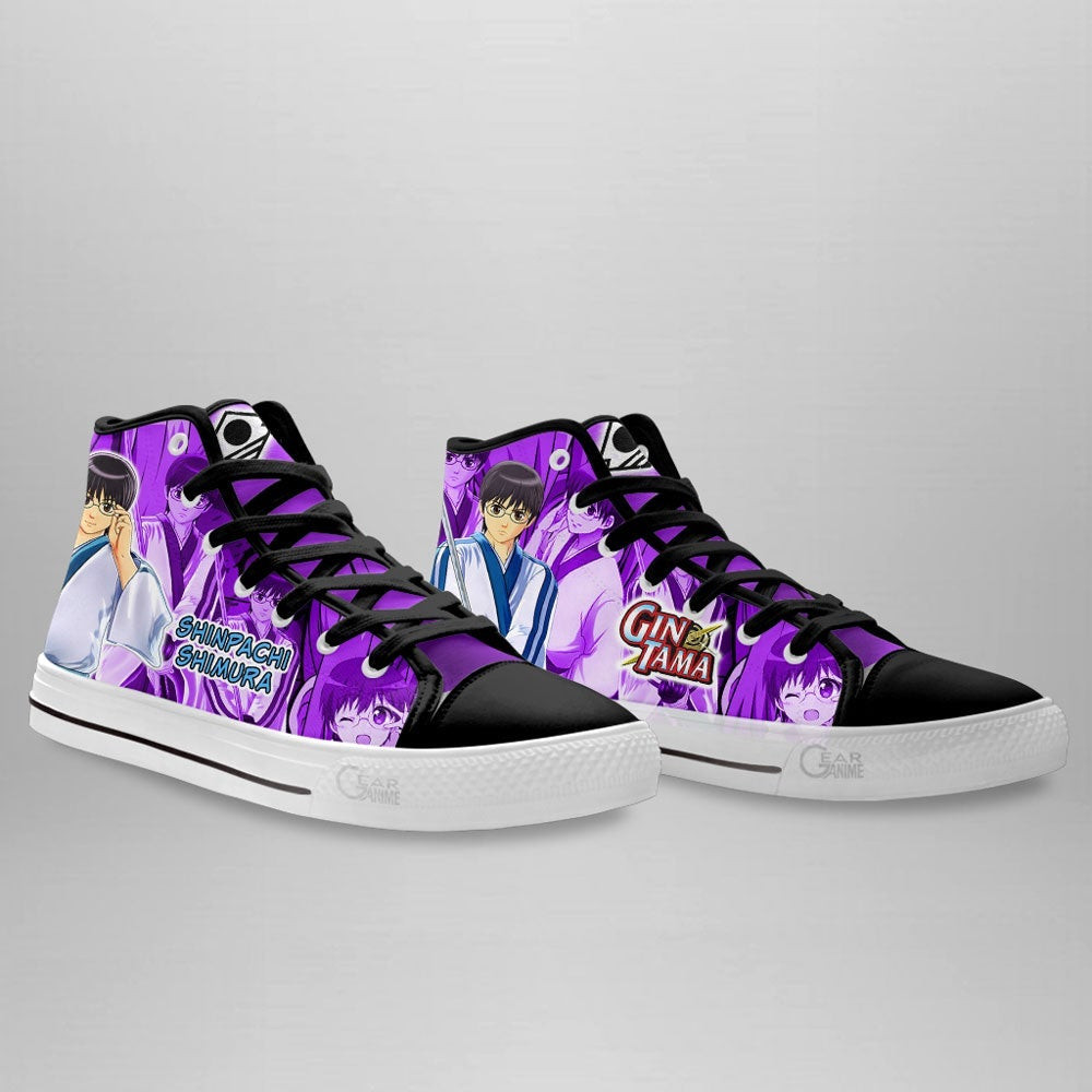 Shinpachi Shimura High Top Shoes Custom Gintama Anime Sneakers