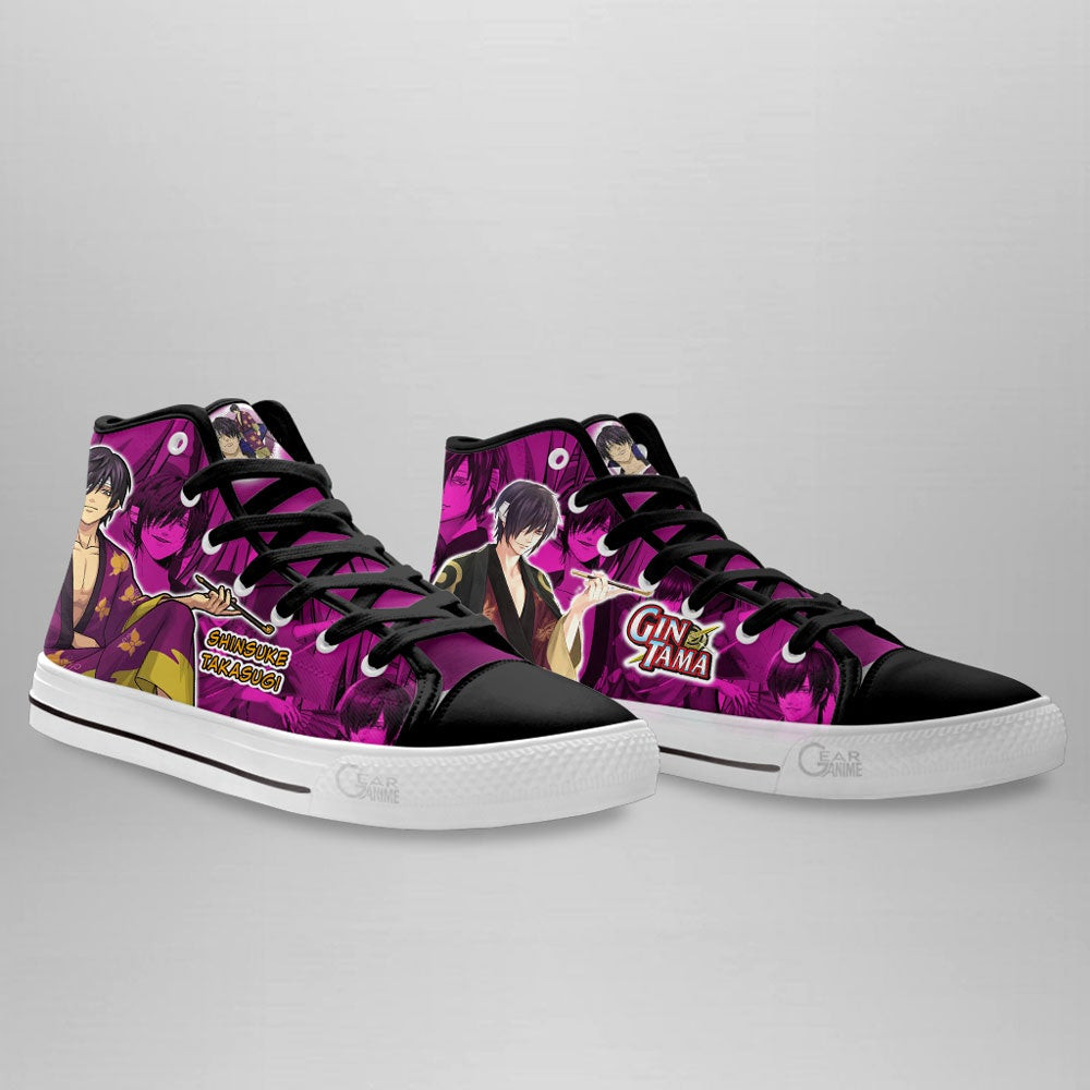 Shinsuke Takasugi High Top Shoes Custom Gintama Anime Sneakers