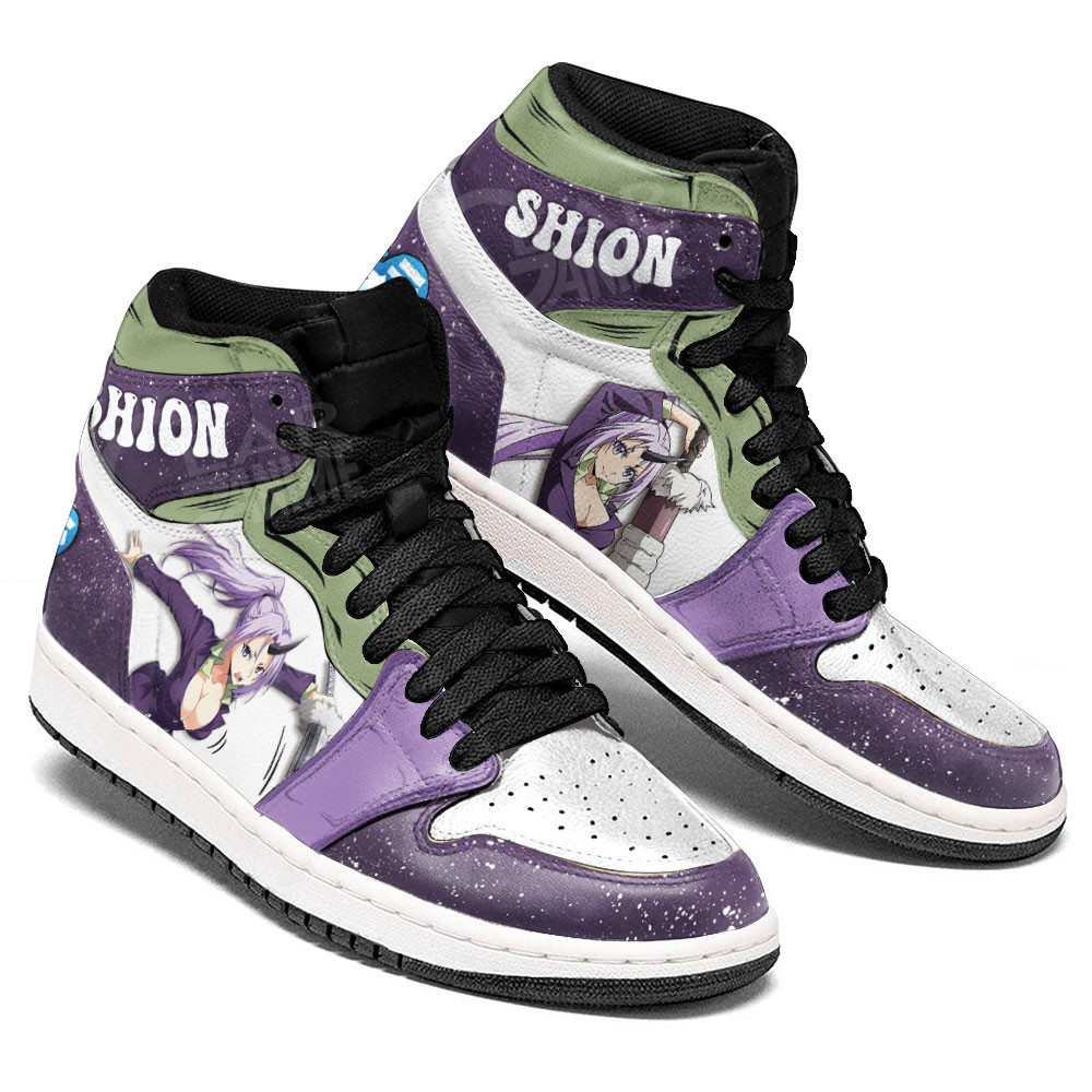 Shion JD1s Sneakers Reincarnated as a Slime Anime Shoes, Air Jordan Hightop