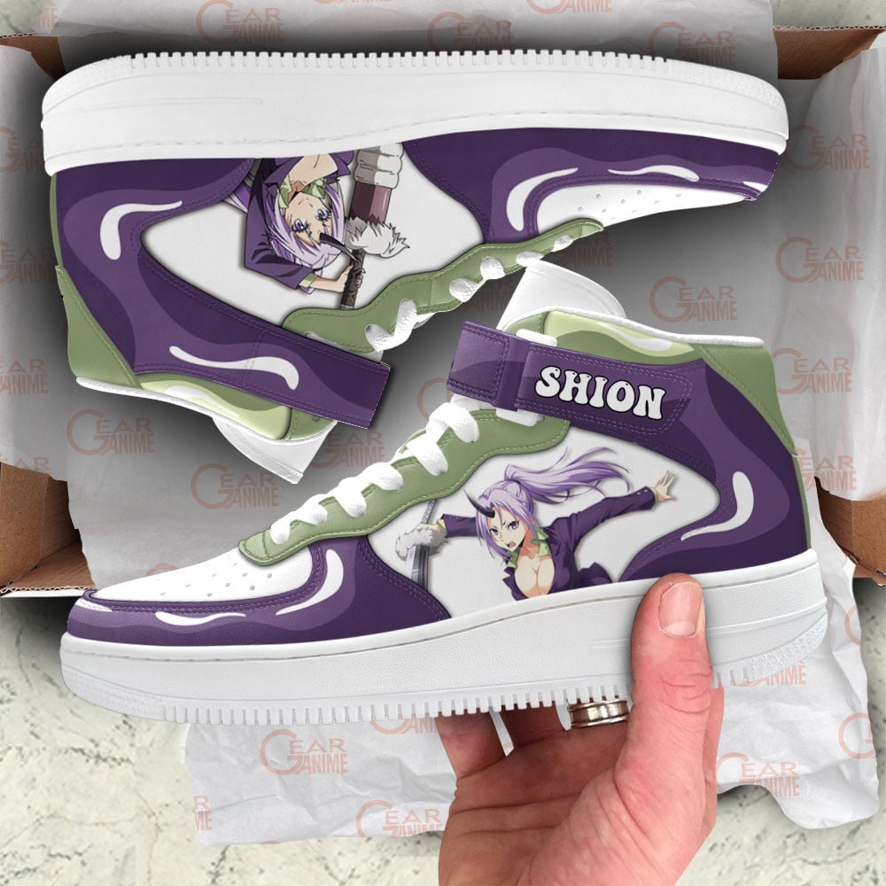 Shion Sneakers Air Mid Custom Reincarnated as a Slime Anime Shoes