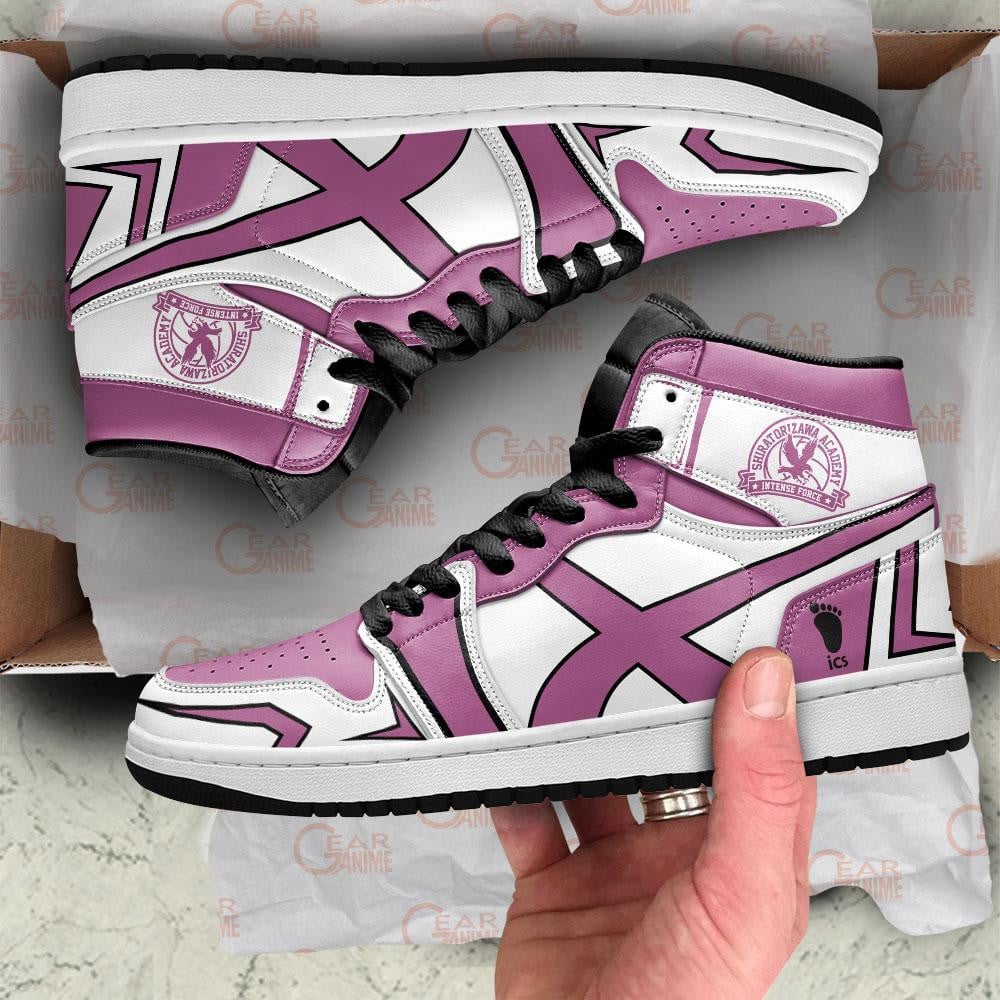 Shiratorizawa Academy Shoes Haikyuu Anime Shoes, Air Jordan Hightop