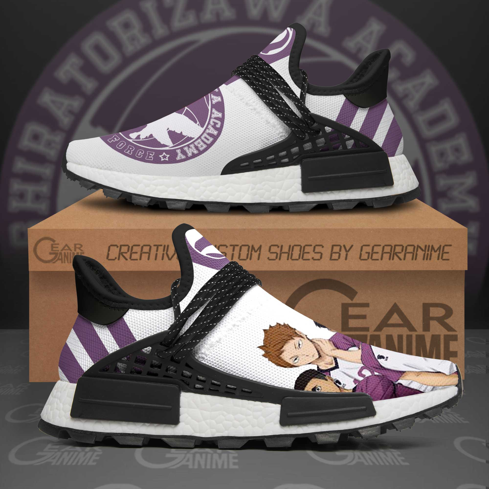 Shiratorizawa Academy Shoes Haikyuu Anime Shoes, NMD Shoes