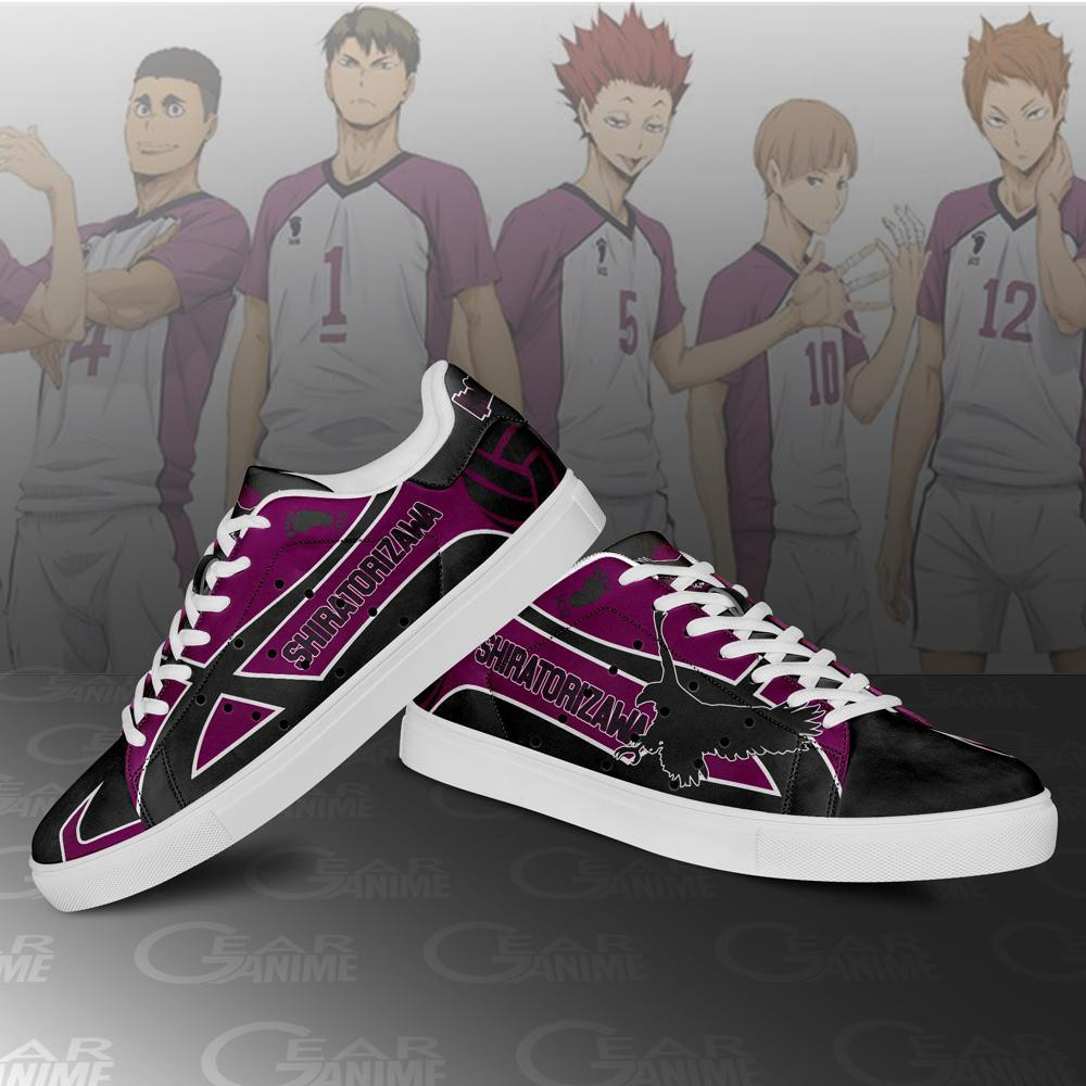 Shiratorizawa Academy Skate Shoes Haikyuu Anime Custom Shoes