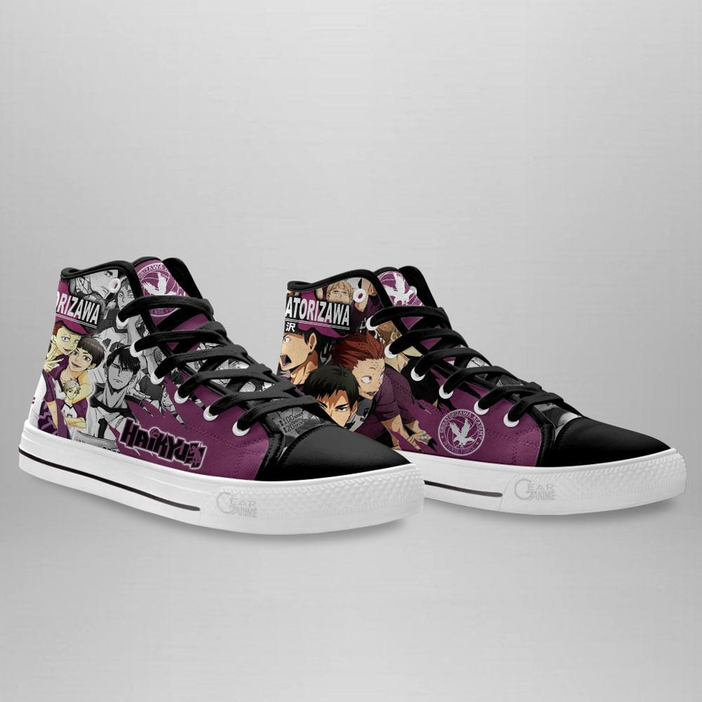 Shiratorizawa High Top Shoes Custom Manga Anime Haikyuu Sneakers