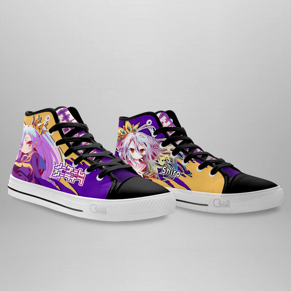 Shiro High Top Shoes Custom No Game No Life Anime Sneakers