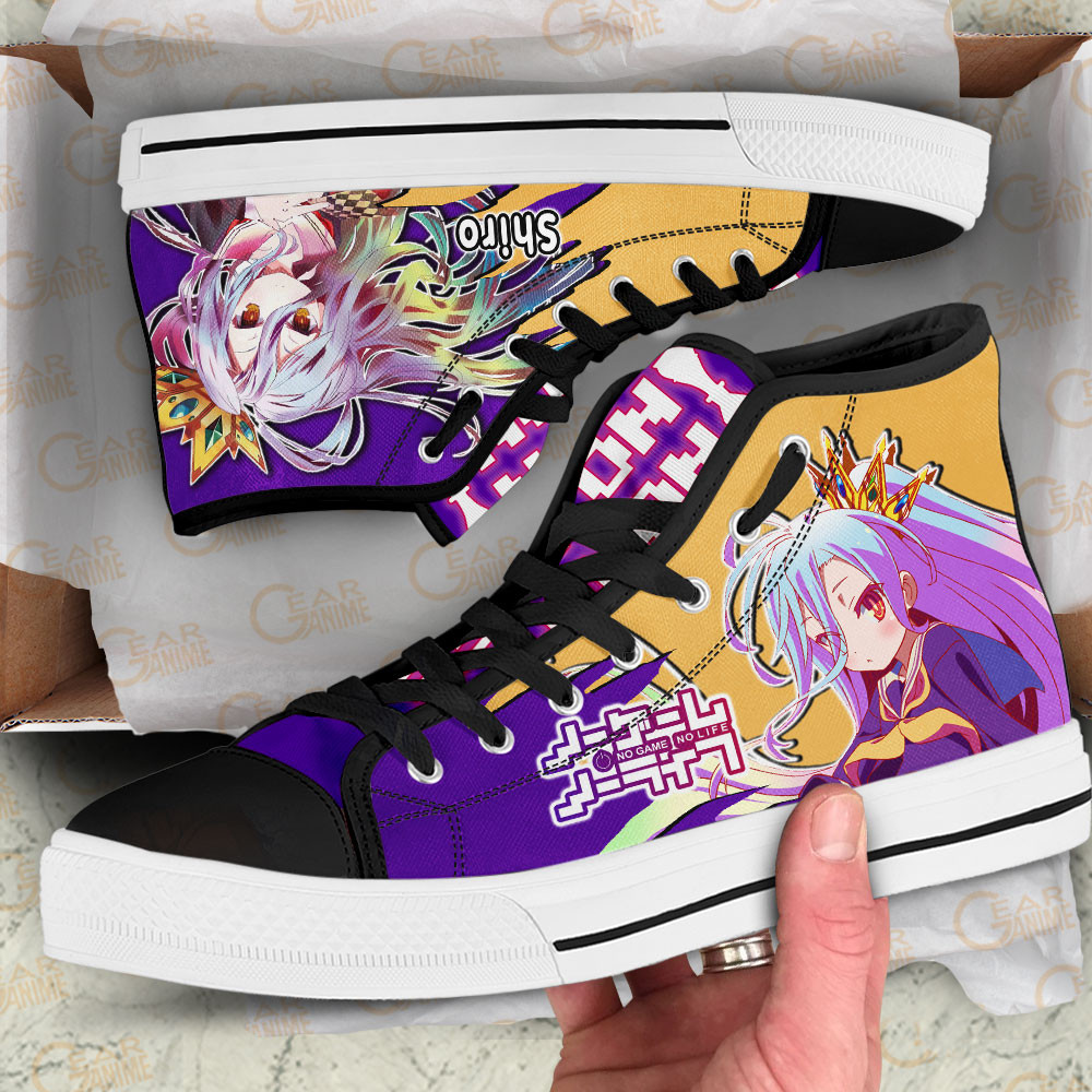 Shiro High Top Shoes Custom No Game No Life Anime Sneakers
