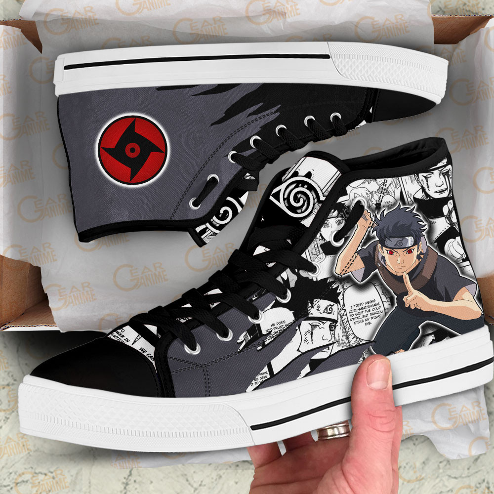 Shisui Uchiha High Top Shoes Custom Anime Sneakers Mix Manga