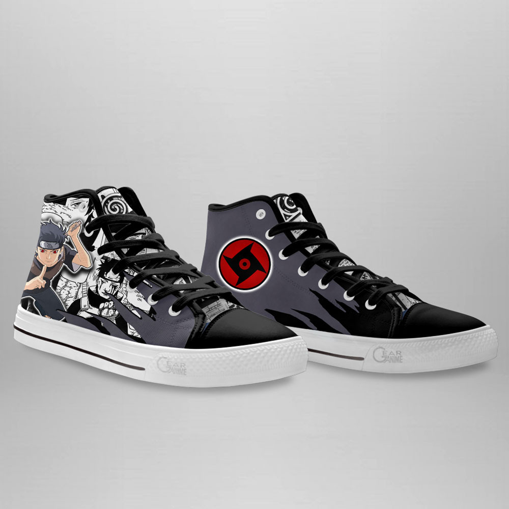 Shisui Uchiha High Top Shoes Custom Anime Sneakers Mix Manga