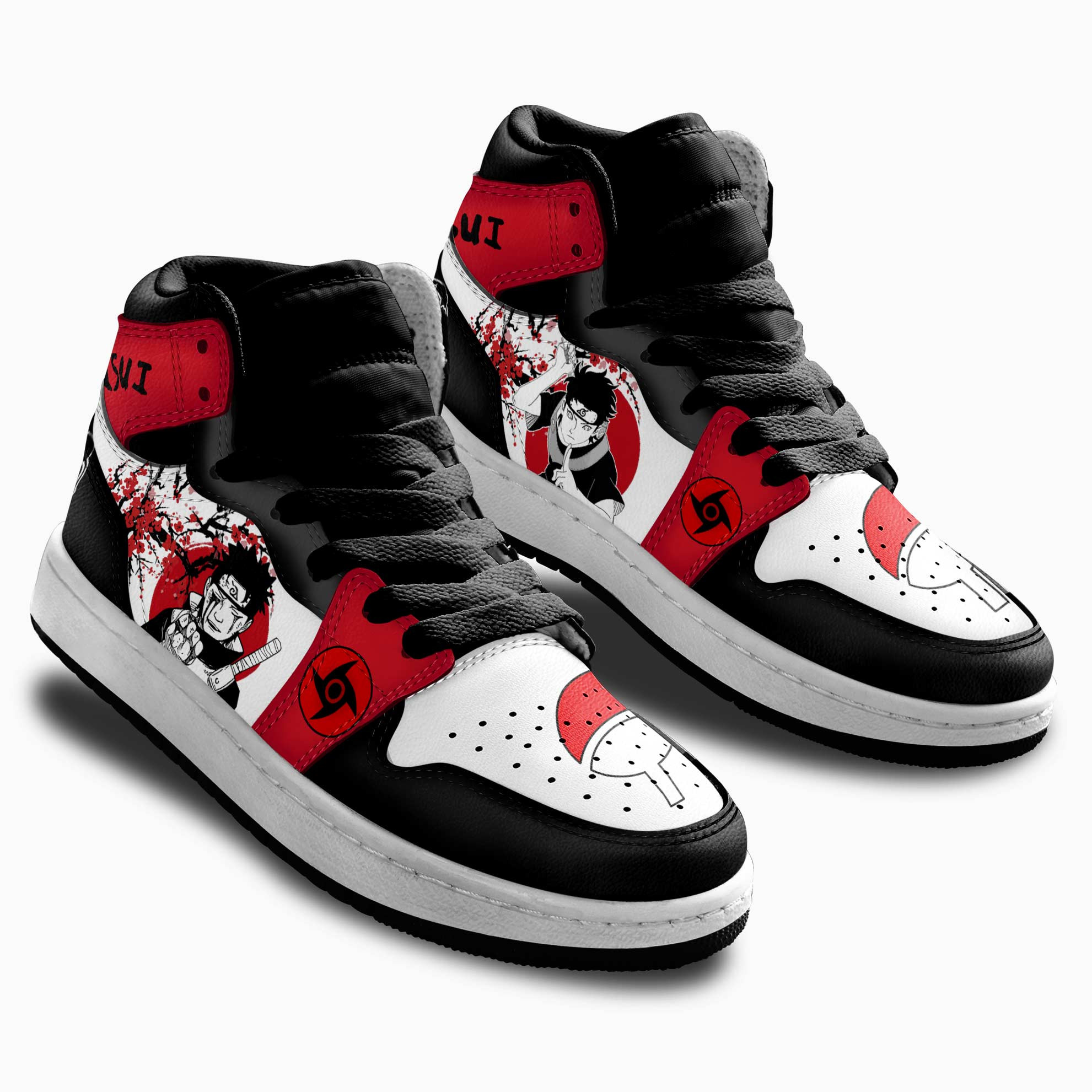 Shisui Uchiha Kids Sneakers Custom Anime Shoes For Kids Japan Style