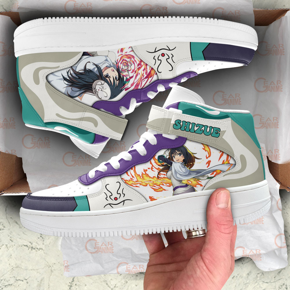 Shizue Izawa Sneakers Air Mid Custom Reincarnated as a Slime Anime Shoes