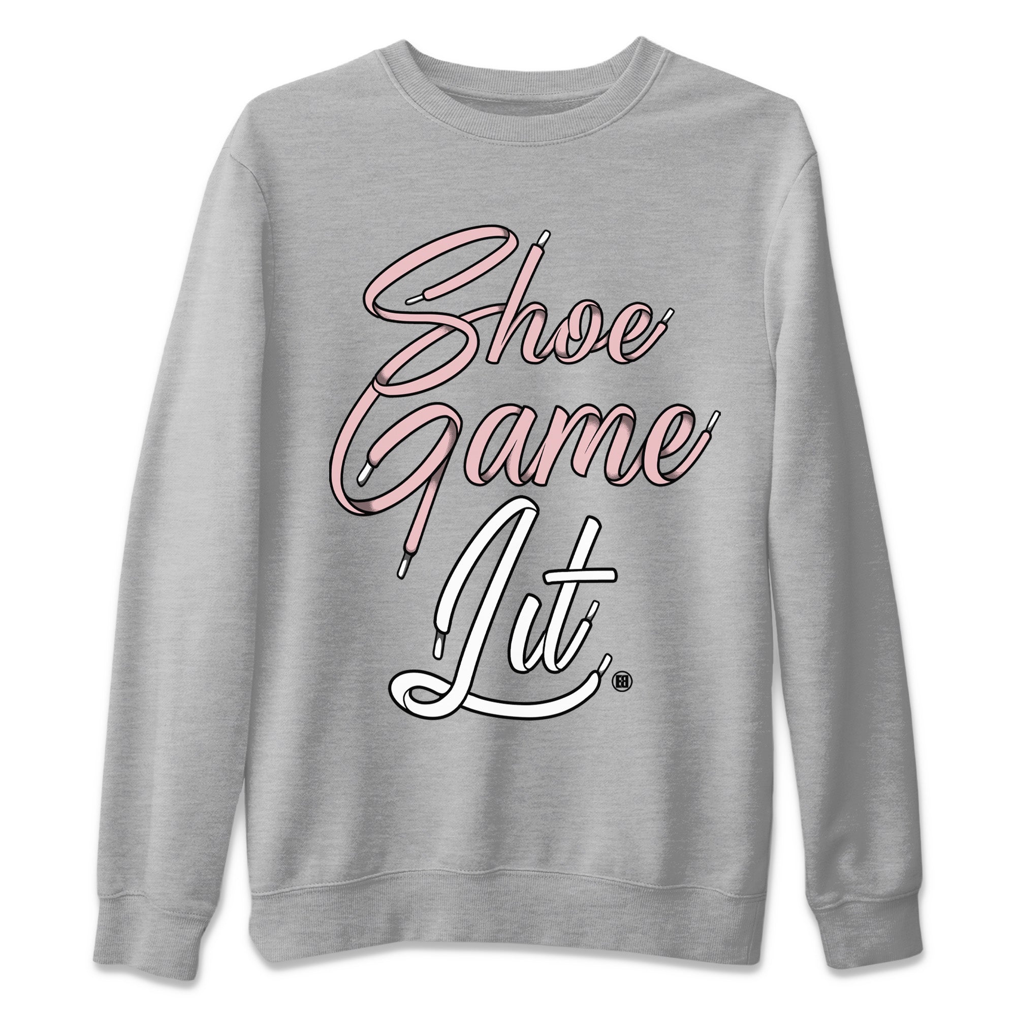 Shoe Game Lit Shoe Lace Unisex Sweater – Air Jordan 1 Washed Pink, Sneakers Matching Sweater