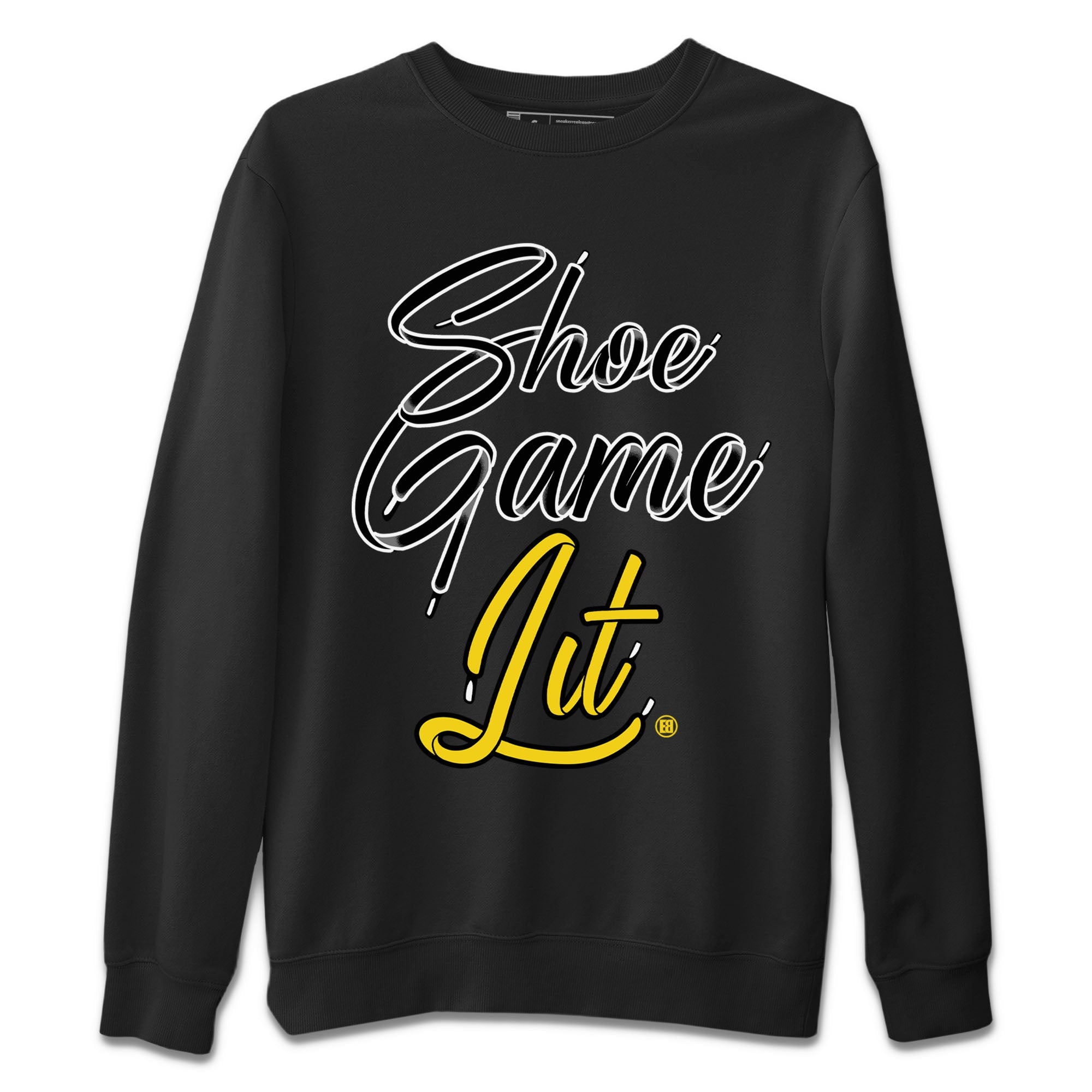Shoe Game Lit Shoe Lace Unisex Sweater – Air Jordan 4 Thunder, Sneakers Matching Sweater