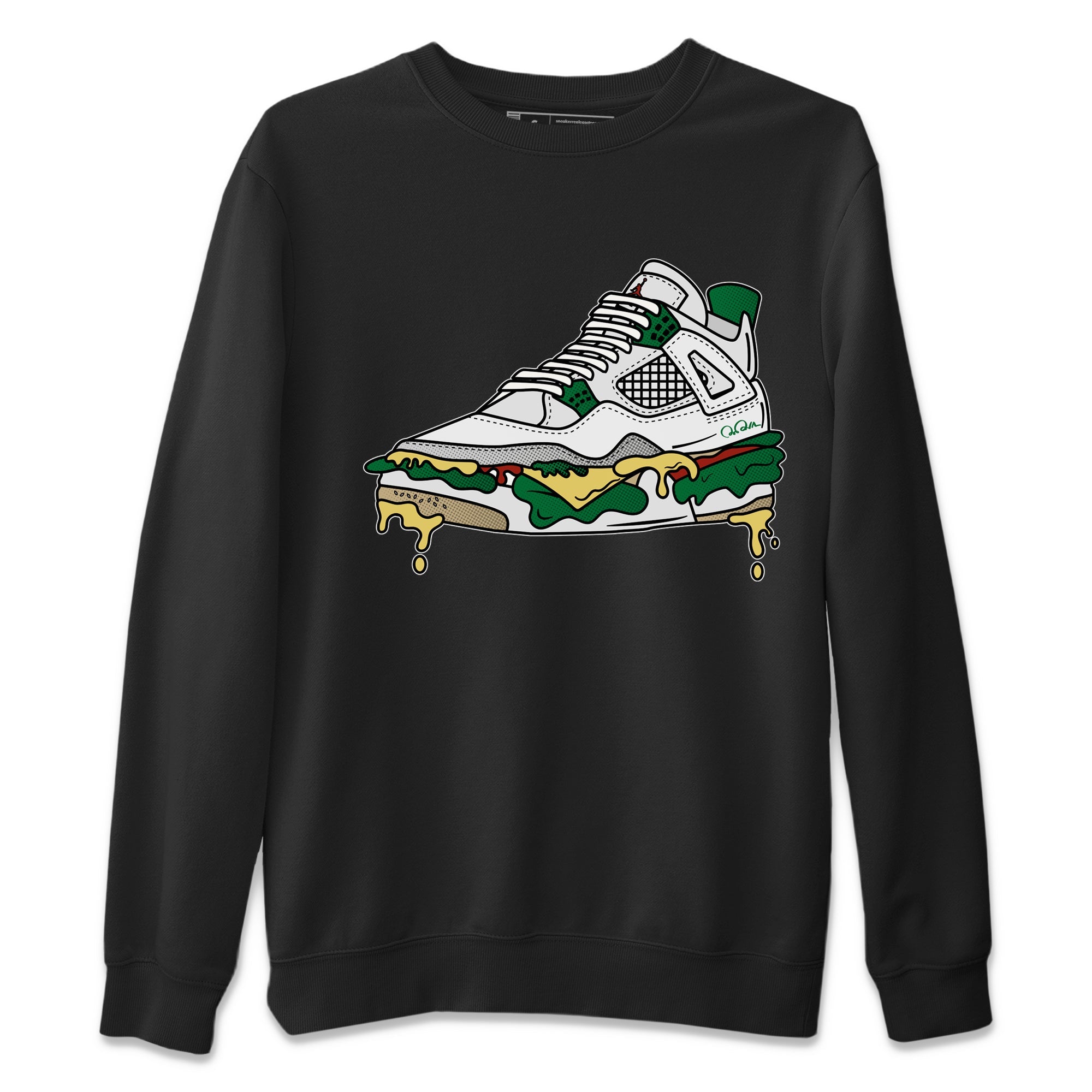 Shoe Sandwich Unisex Sweater – Air Jordan 4 Pine Green, Sneakers Matching Sweater