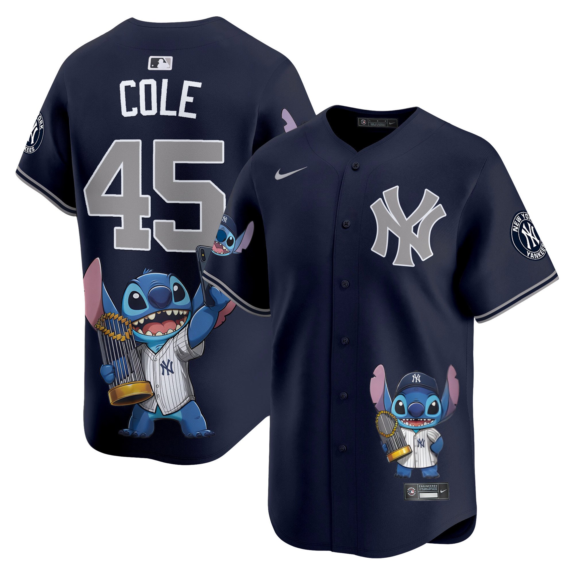 Gerrit ColeUnisex Yankee Lilo And Stitch Vapor Premier Limited Alternate Houston Astros Jersey - Printed