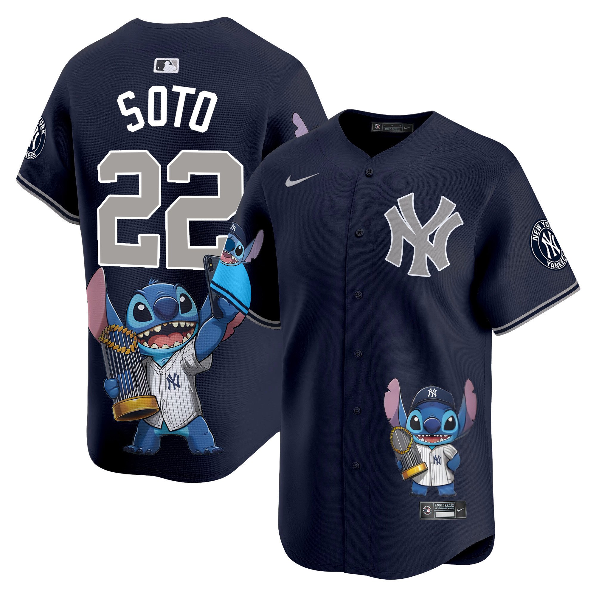 Juan SotoUnisex Yankee Lilo And Stitch Vapor Premier Limited Alternate Houston Astros Jersey - Printed