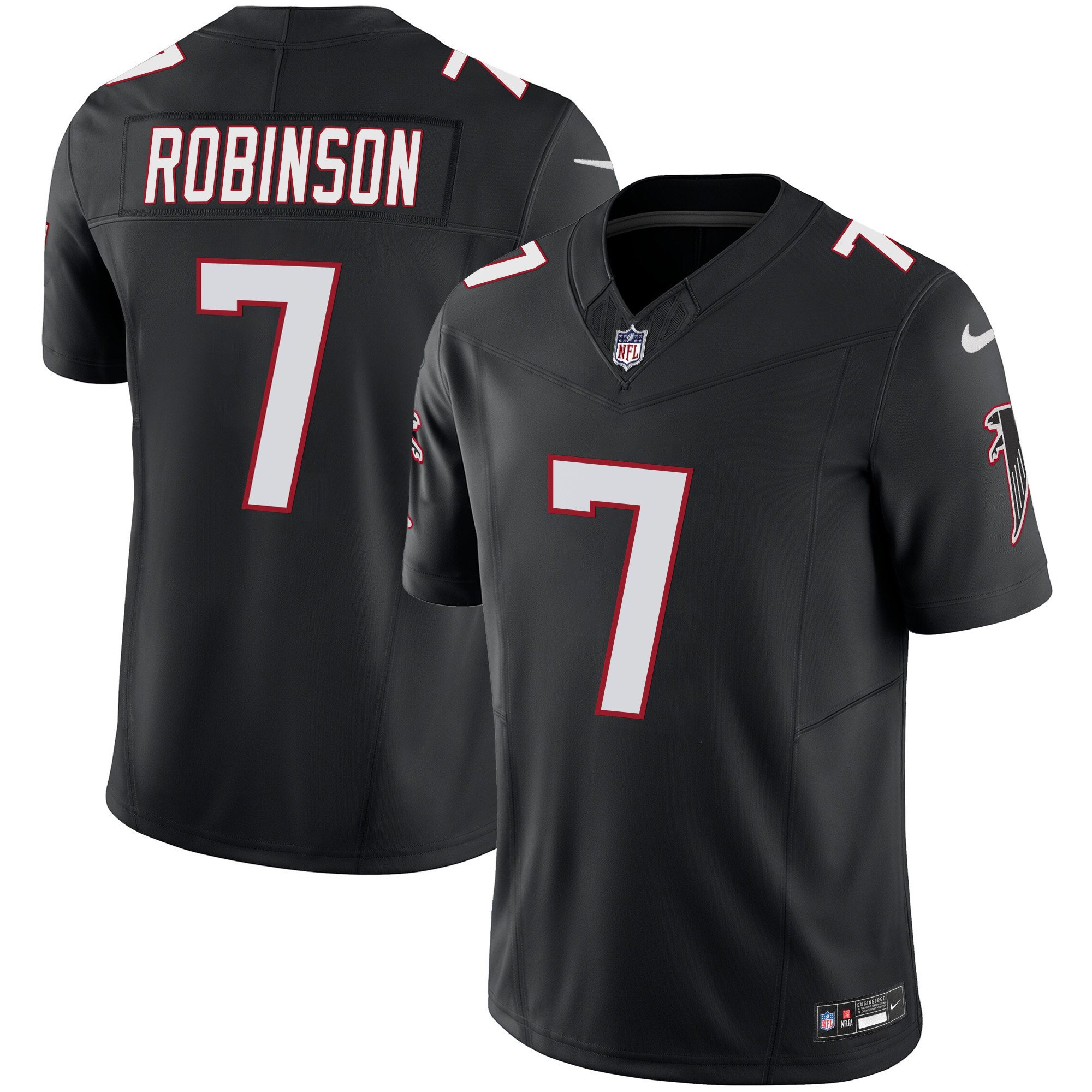 Men's Bijan Robinson Atlanta Falcons Vapor Limited Jersey - Black - All Stitched