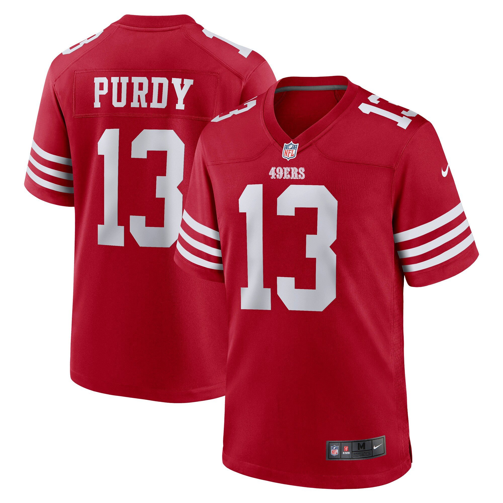 Men's Brock Purdy San Francisco 49ers Game Red Jersey - All Stitched