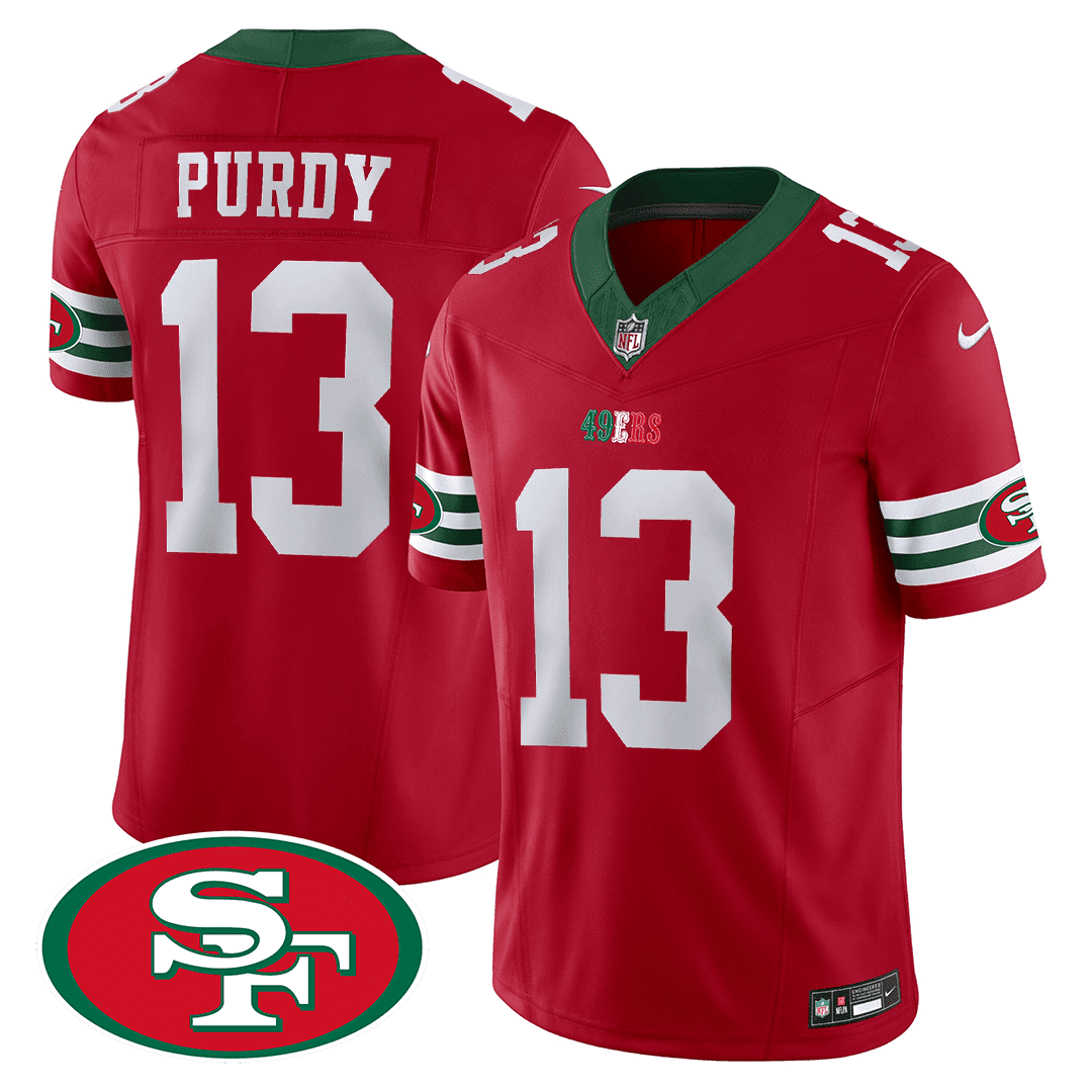 Men's Brock Purdy San Francisco 49ers Mexico Red Jersey - All Stitched