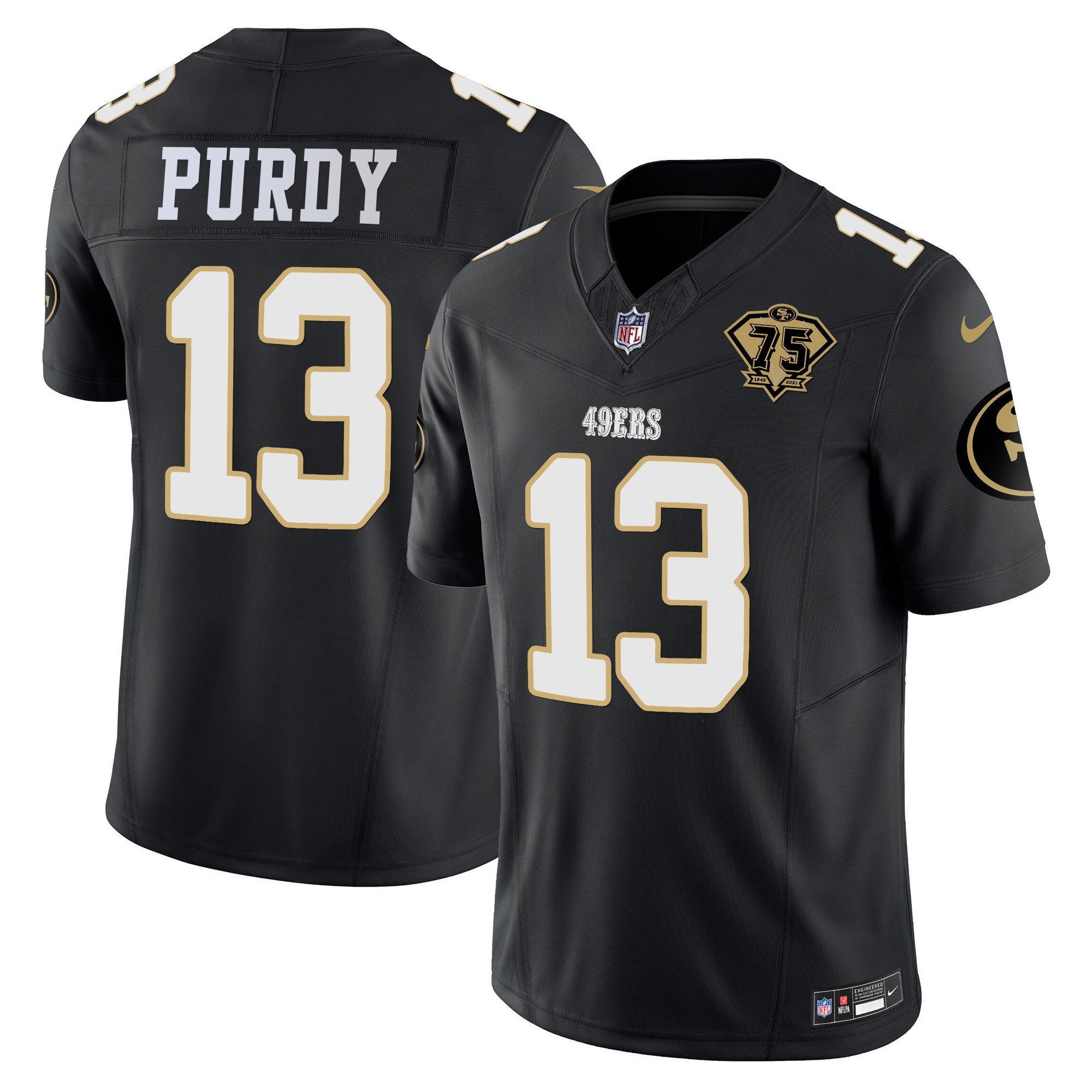 Men's Brock Purdy San Francisco 49ers Special Vapor Limited Black Jersey - All Stitched