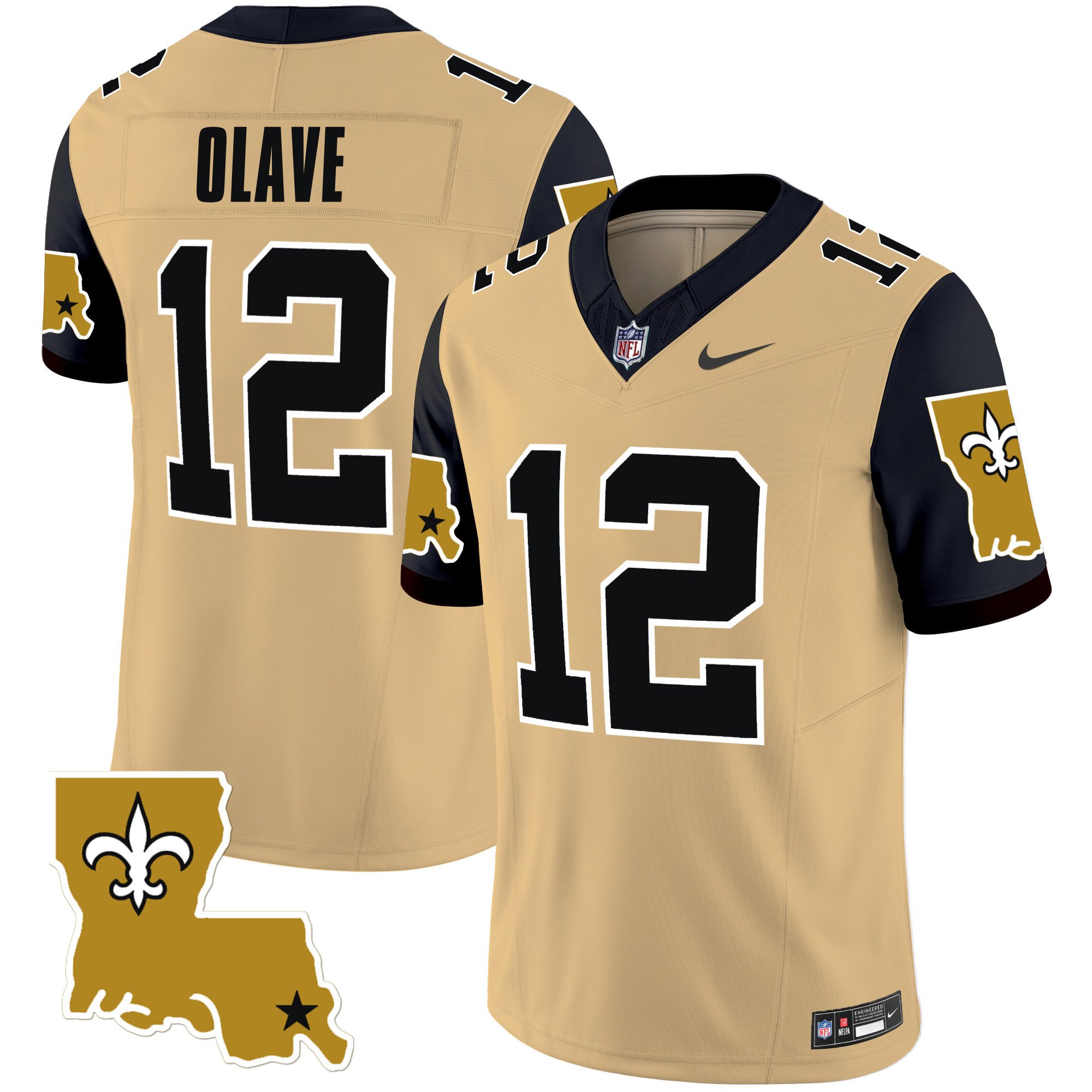 Men's Chris Olave New Orleans Saints 1987 Legacy Vapor Limited Gold Jersey V2 - All Stitched