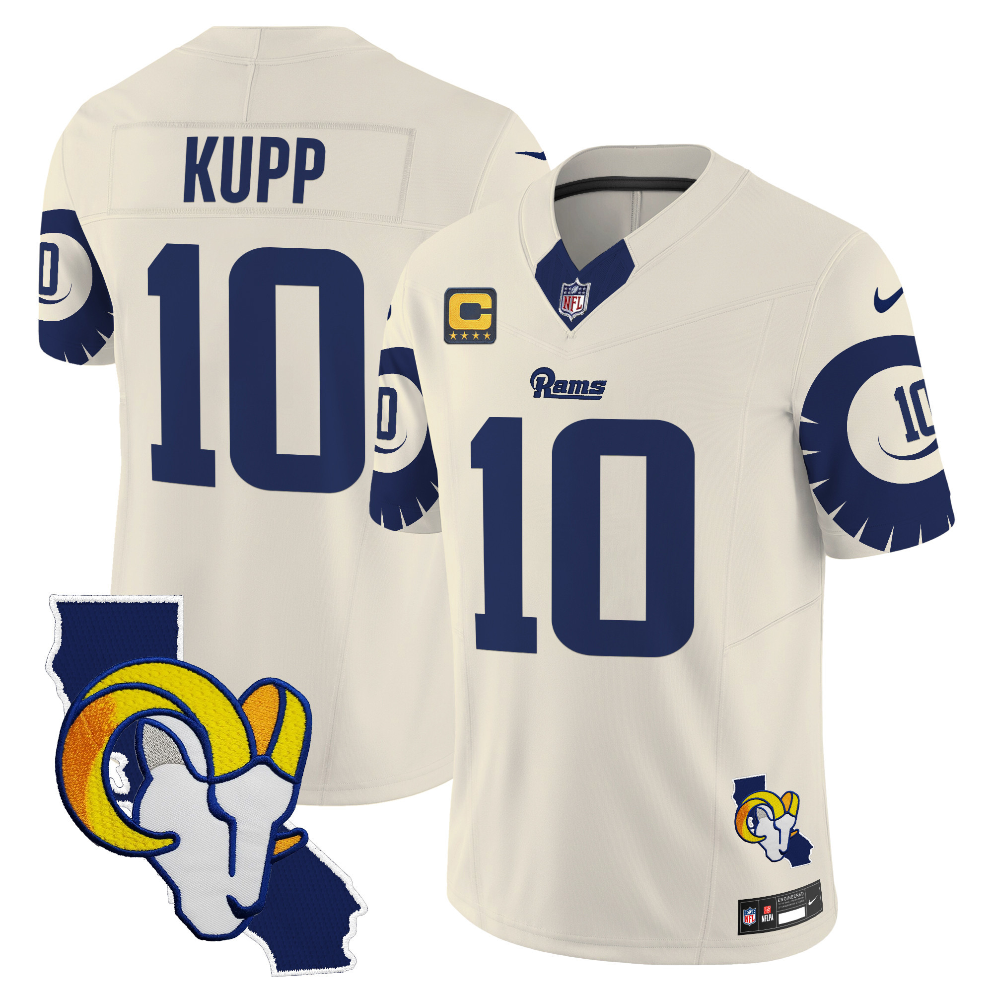 Men's Cooper Kupp Los Angeles Rams Special Vapor Limited Bone Jersey V2 - All Stitched
