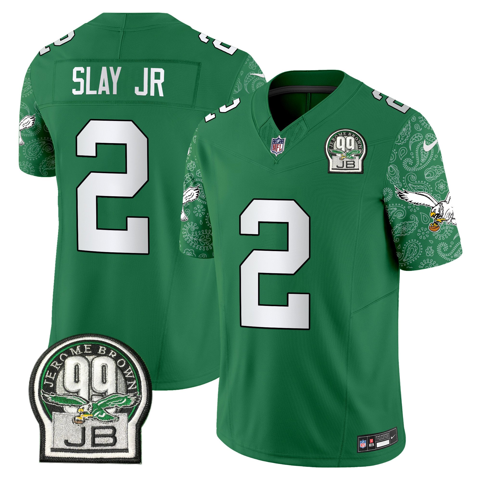 Men's Darius Slay Jr. Philadelphia Eagles Kelly Green Vapor Limited Kelly Green Jersey V4 - All Stitched