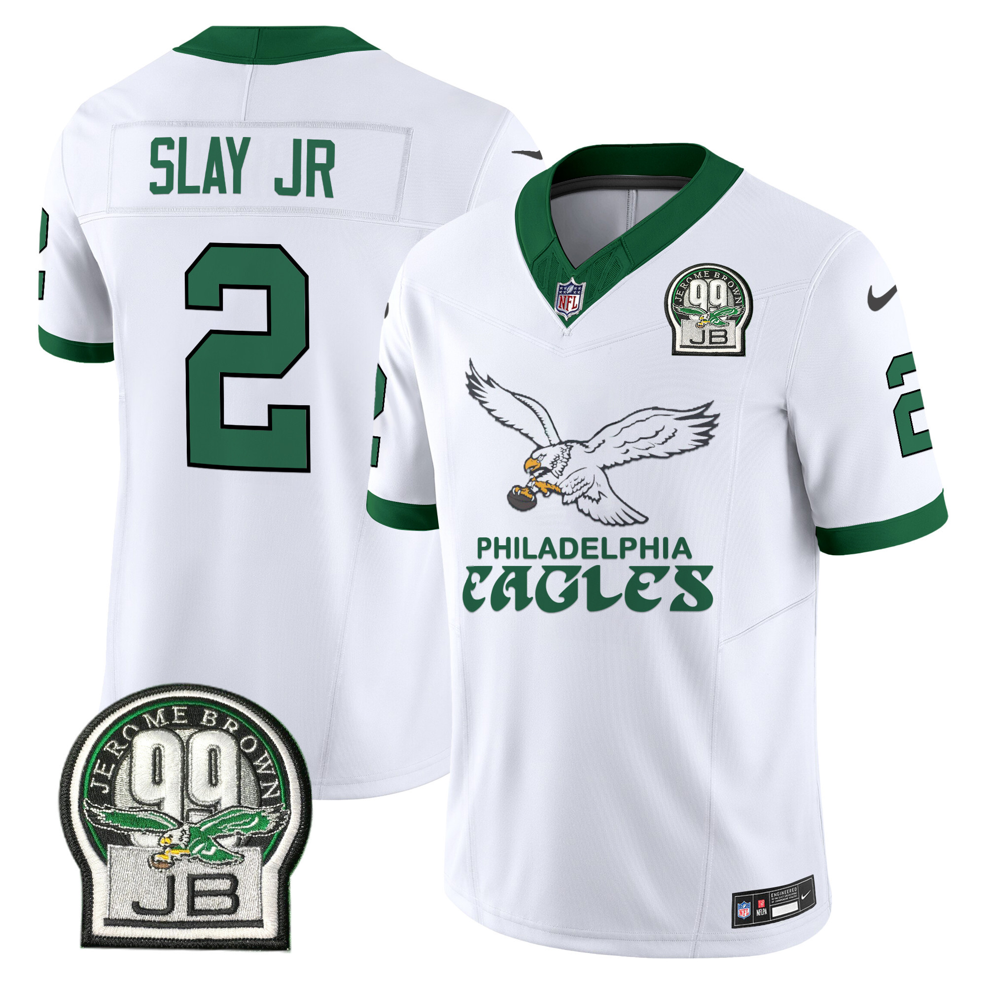 Men's Darius Slay Jr. Philadelphia Eagles Kelly Green Vapor Limited Kelly White Jersey V5 - All Stitched
