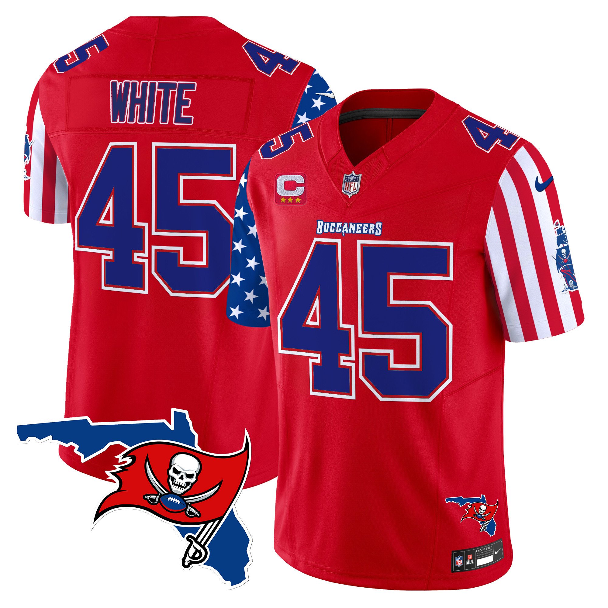 Men's Devin White Tampa Bay Buccaneers American Style Vapor Limited Red Jersey - All Stitched