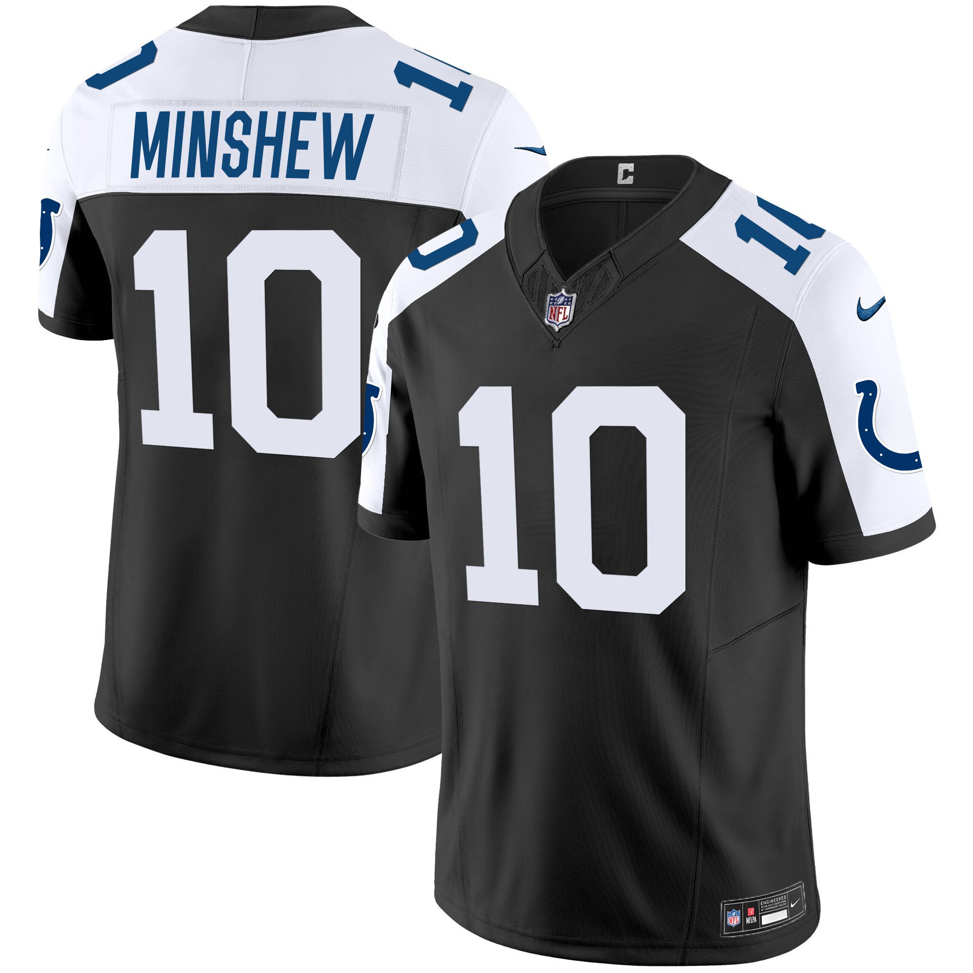Men's Gardner Minshew Indianapolis Colts Vapor Limited Black Alternate Jersey - All Stitched