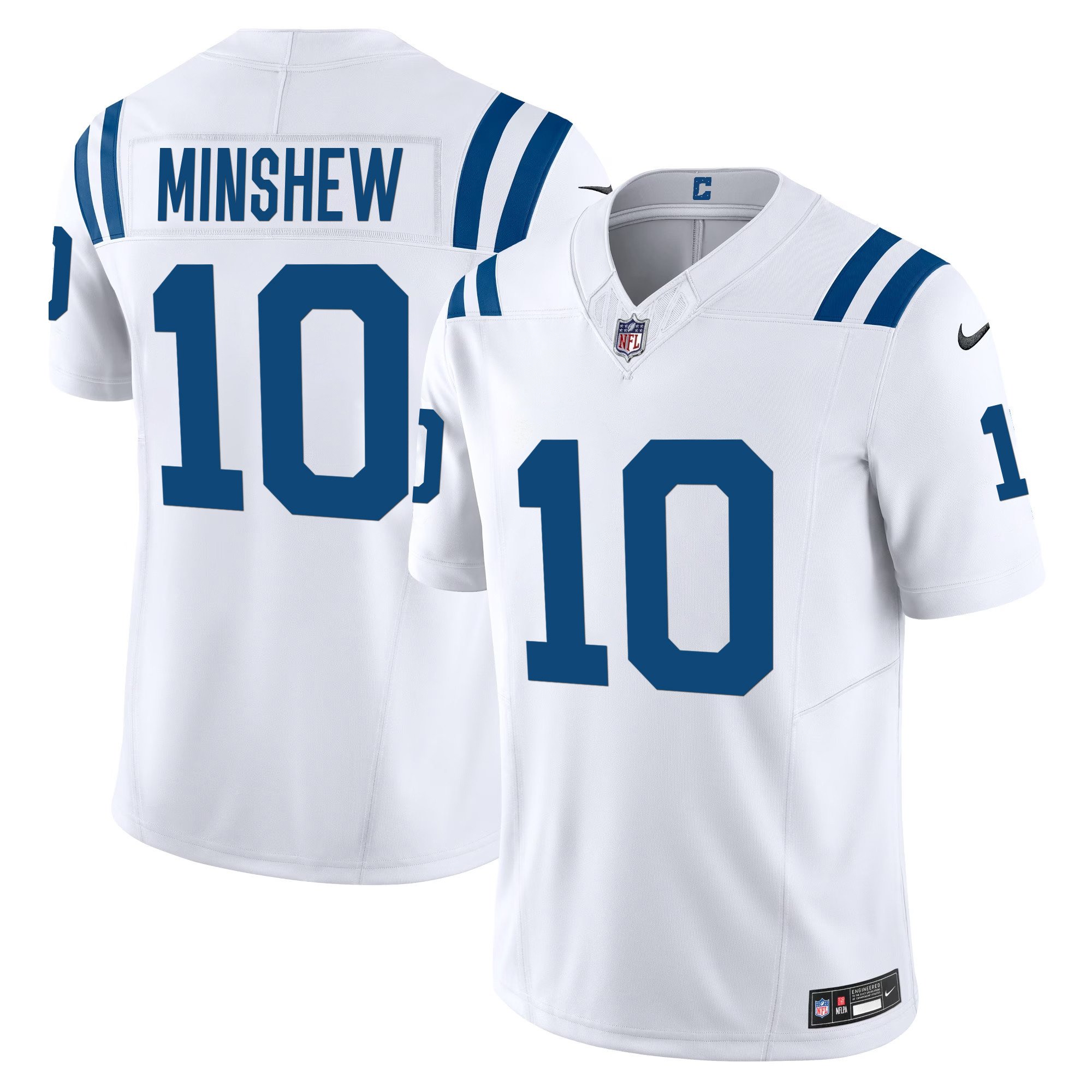 Men's Gardner Minshew Indianapolis Colts Vapor Limited White Jersey - All Stitched