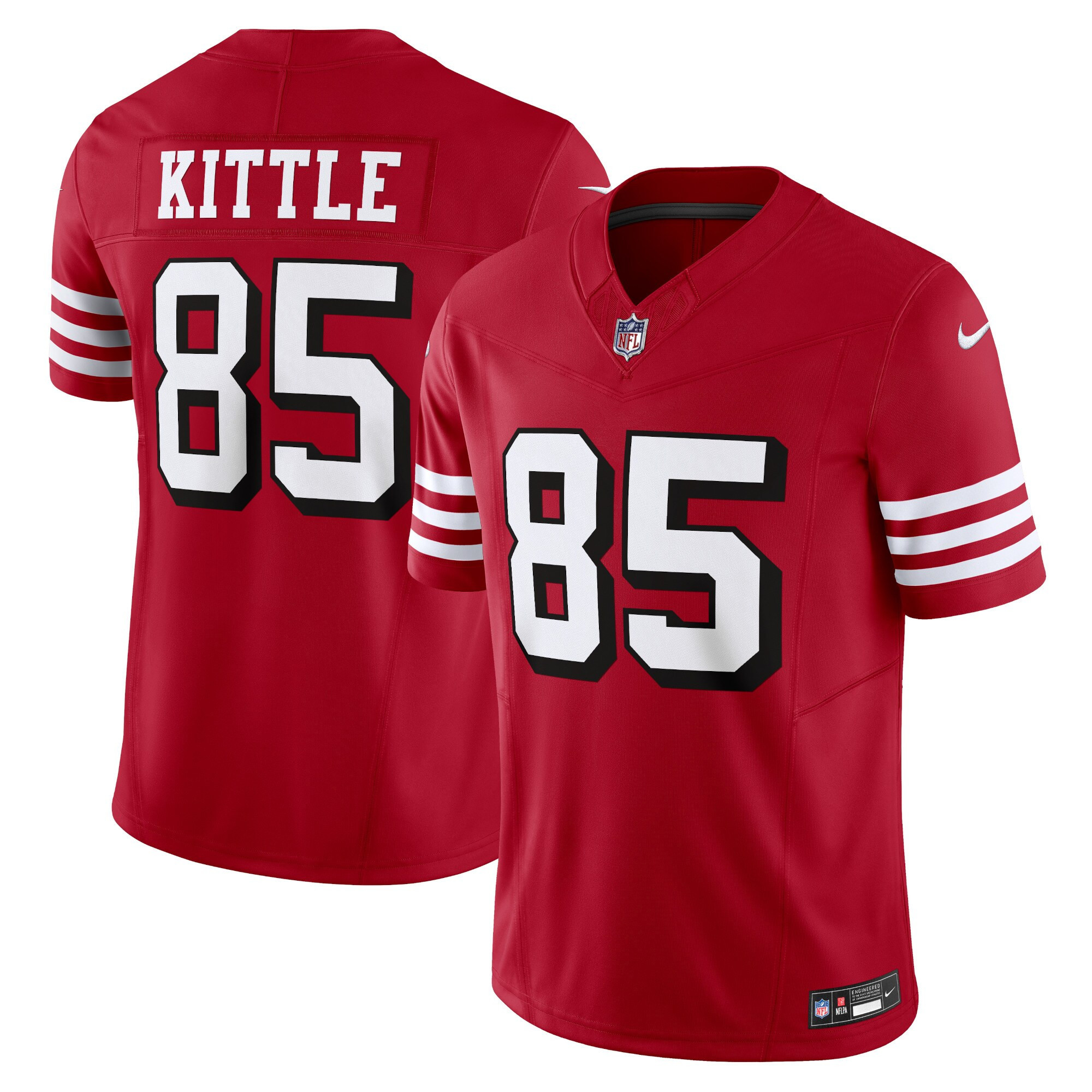 Men's George Kittle San Francisco 49ers Vapor F.U.S.E. Limited Scarlet Limited Jersey - All Stitched