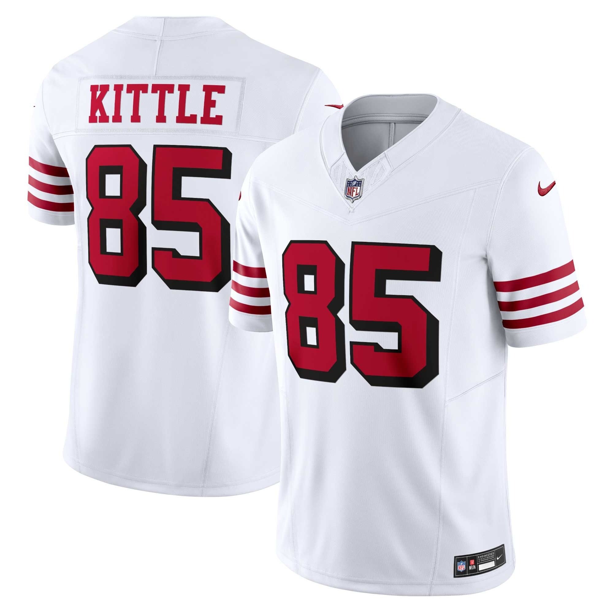 Men's George Kittle San Francisco 49ers Vapor F.U.S.E. Limited White Limited Jersey - All Stitched