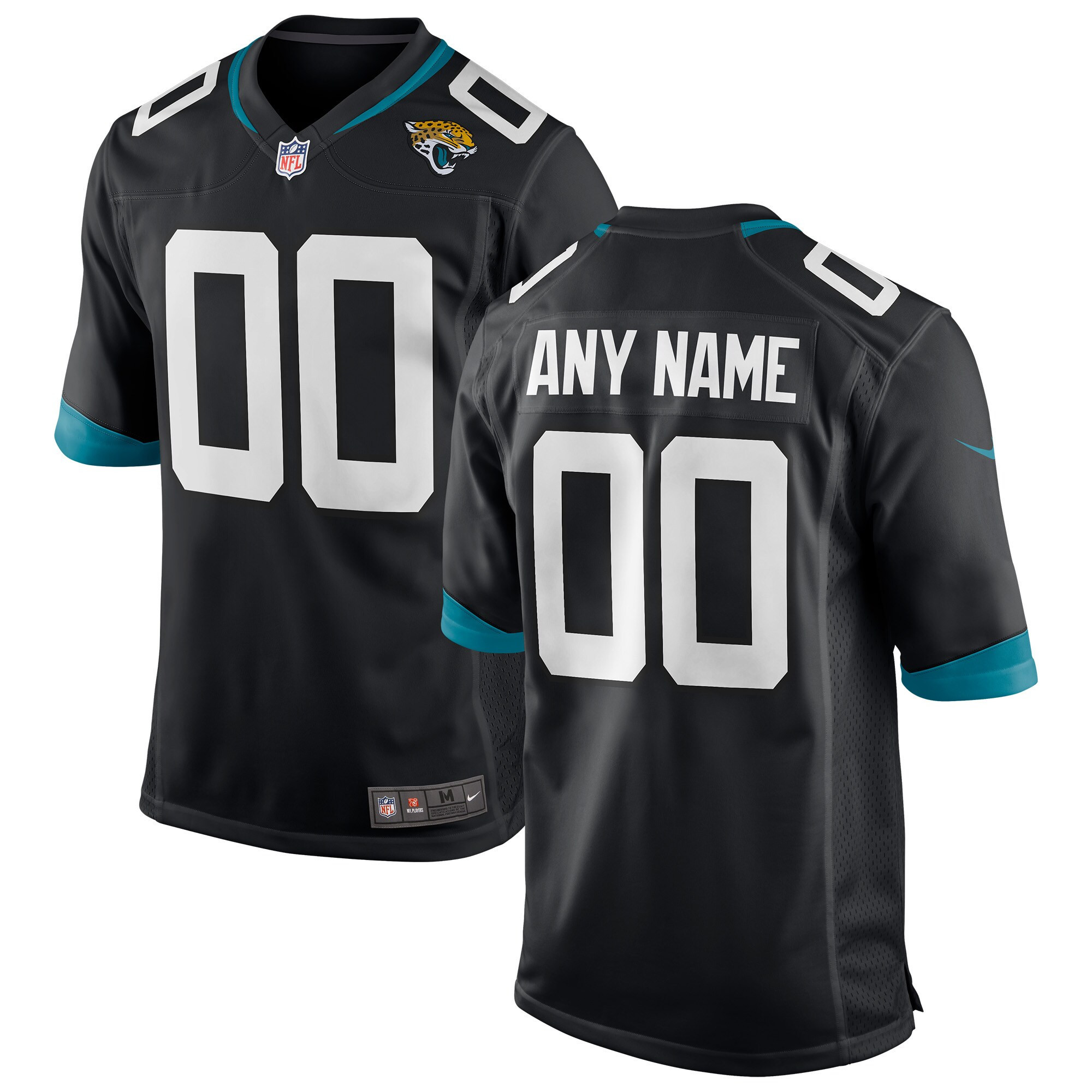 Men's Jacksonville Jaguars Custom Black Jersey Collection - All Stitched