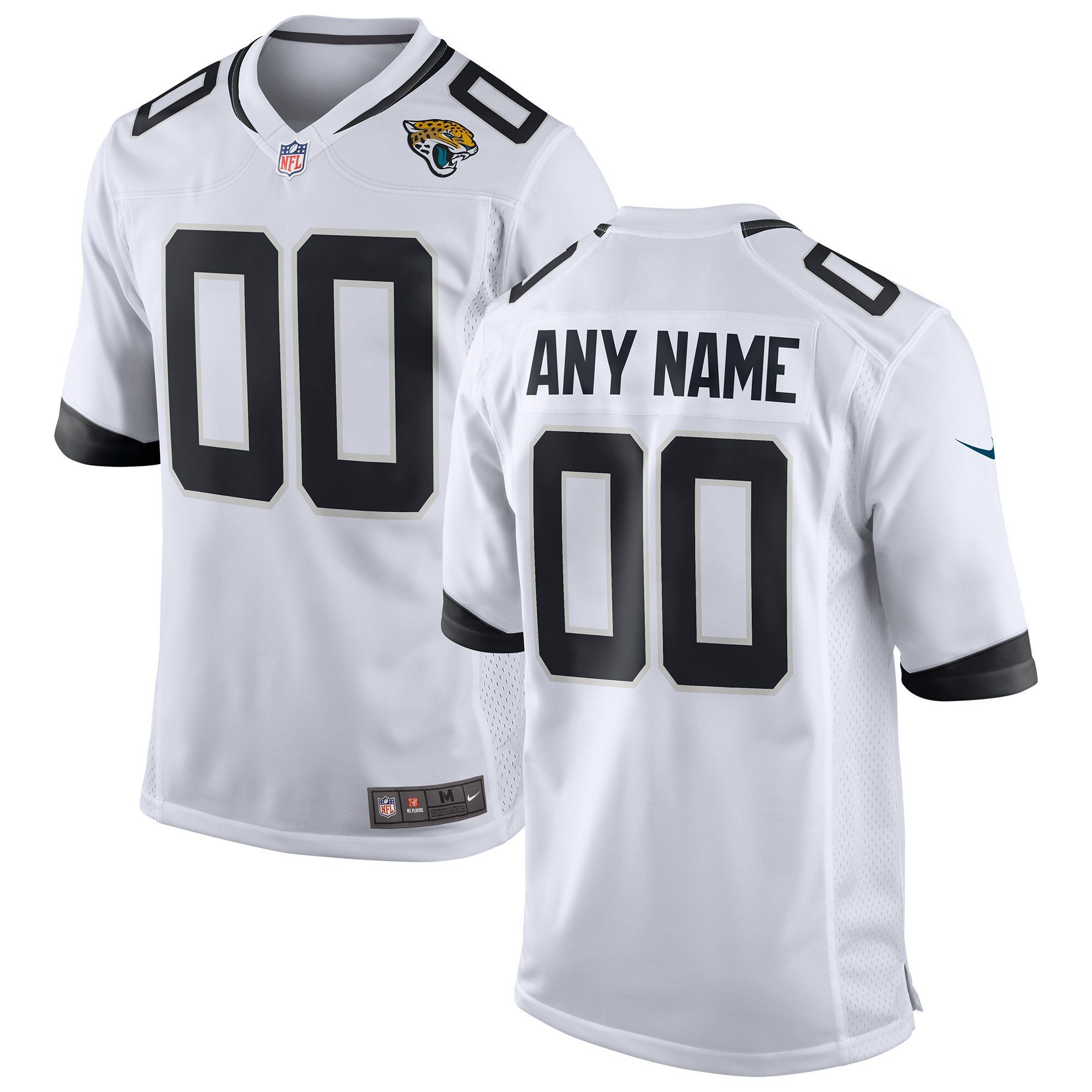 Men's Jacksonville Jaguars Custom White Jersey Collection - All Stitched
