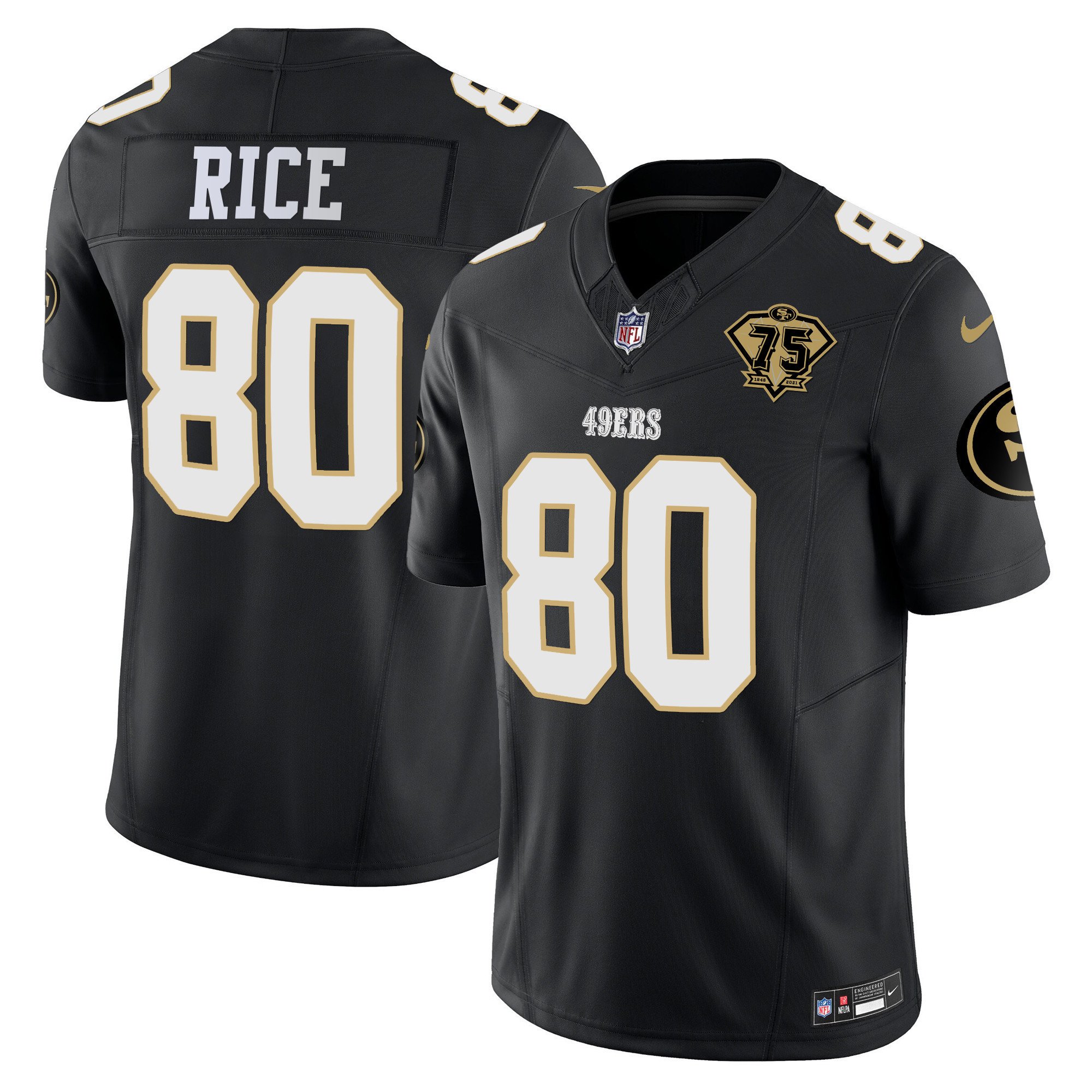 Men's Jerry Rice San Francisco 49ers Special Vapor Limited Black Jersey - All Stitched