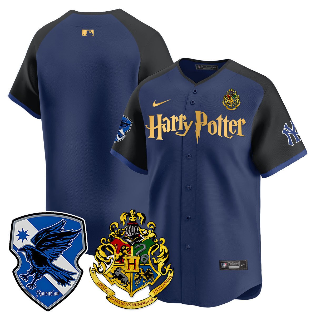 Men's New York Yankees 2024 Harry Potter Vapor Premier Limited Ravenclaw Jersey - Printed